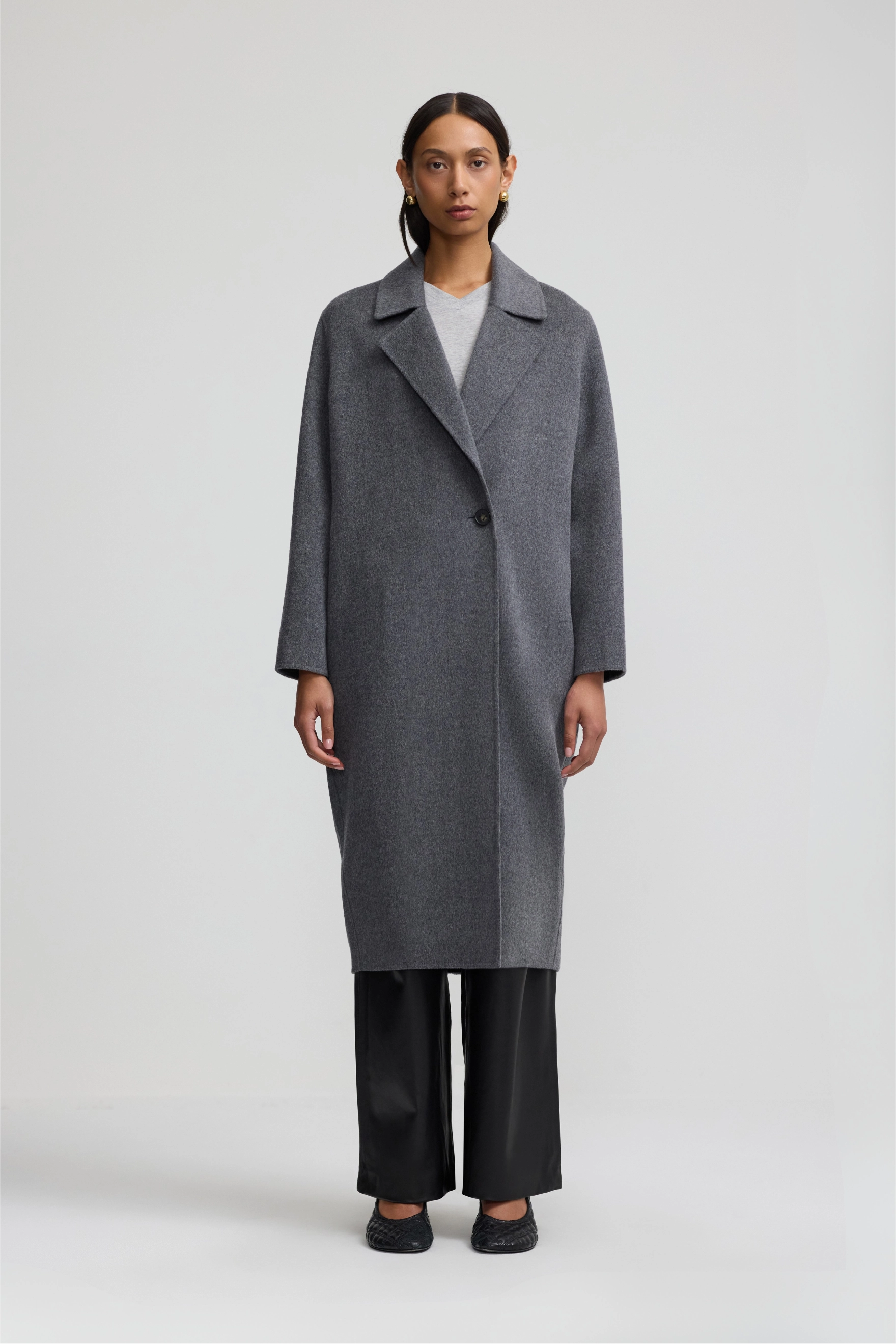 Cashmere Icon Coat - Charcoal Grey
