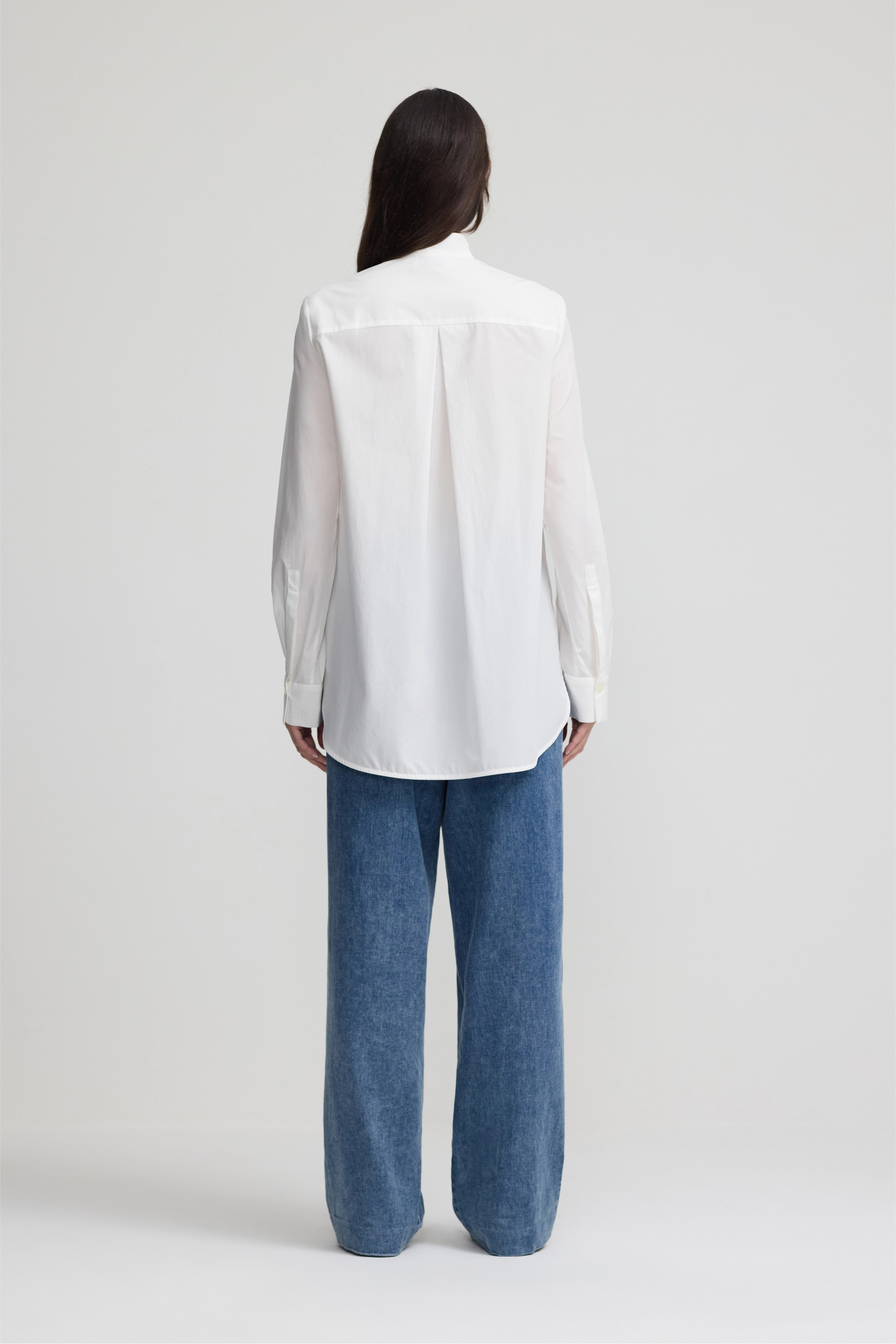 Tuxedo Shirt - White Cotton