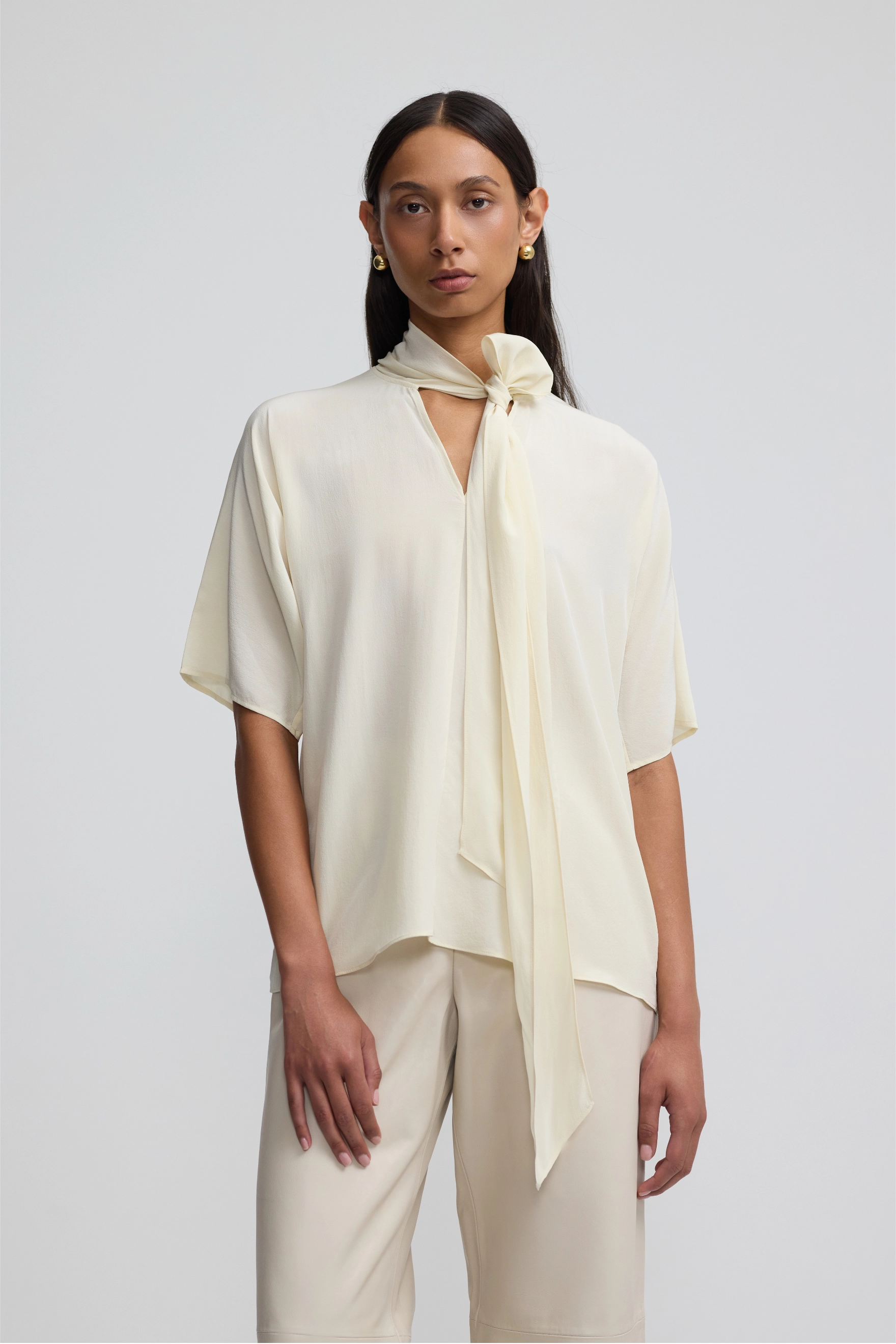 Silk Scarf T - Pistachio Shell