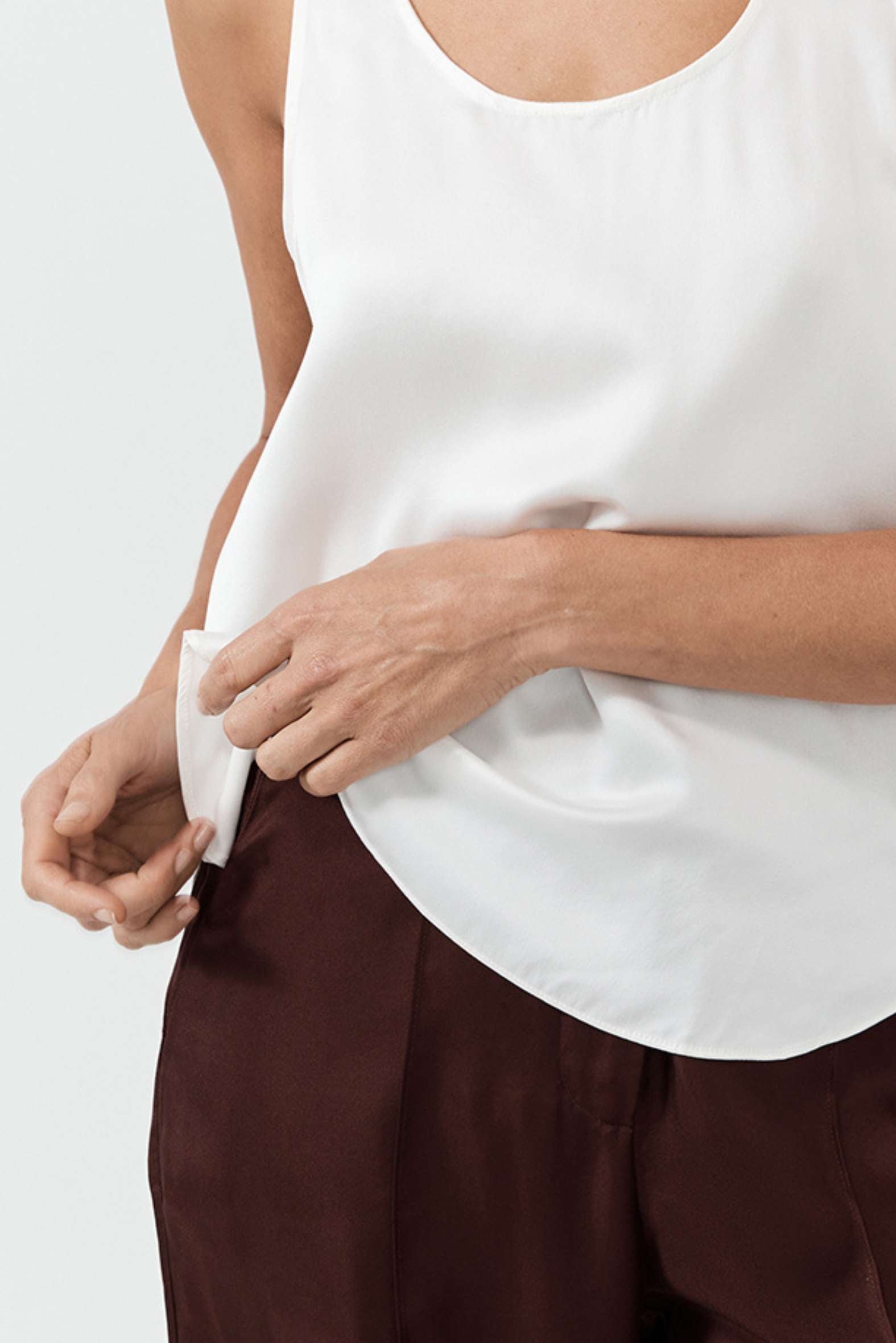 Perfect Silk Tank - Whisper White