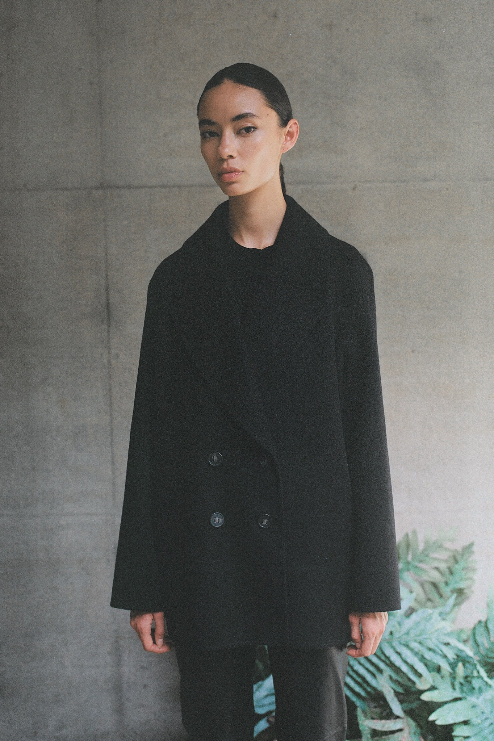 Cashmere Peacoat - Black