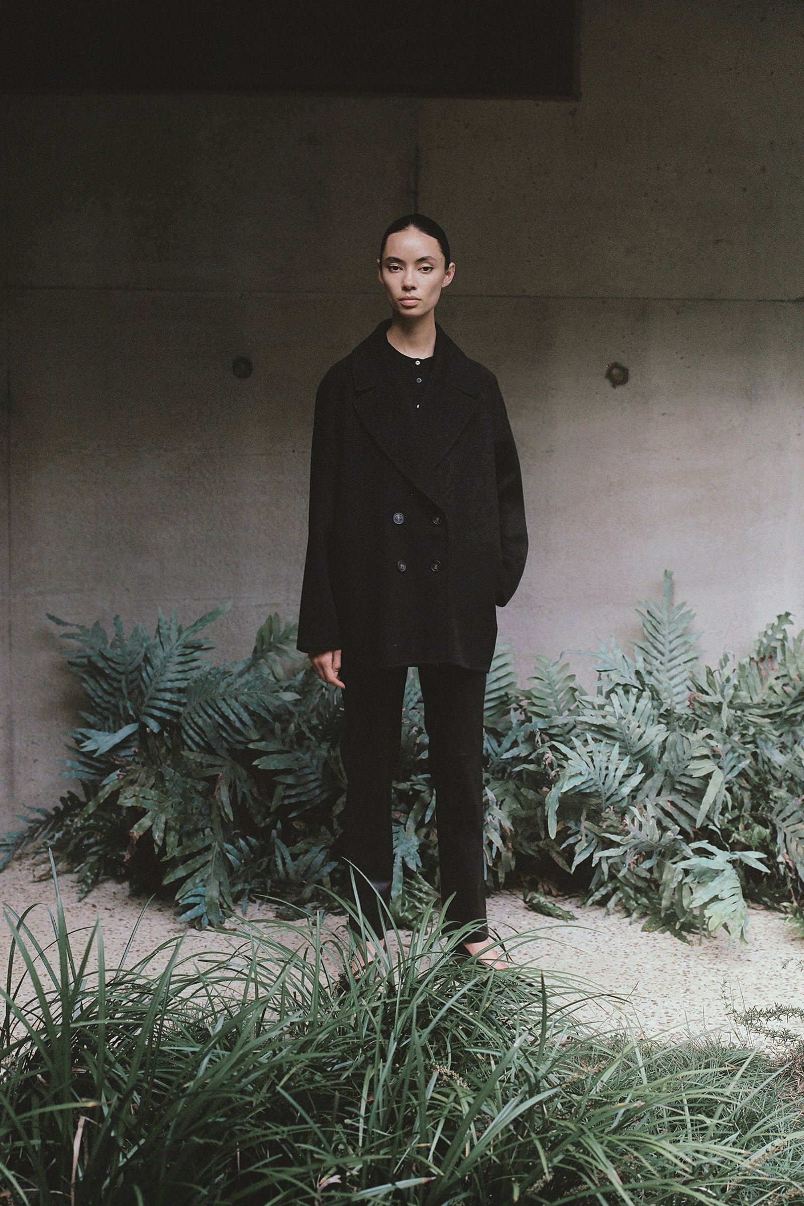 Cashmere Peacoat - Black