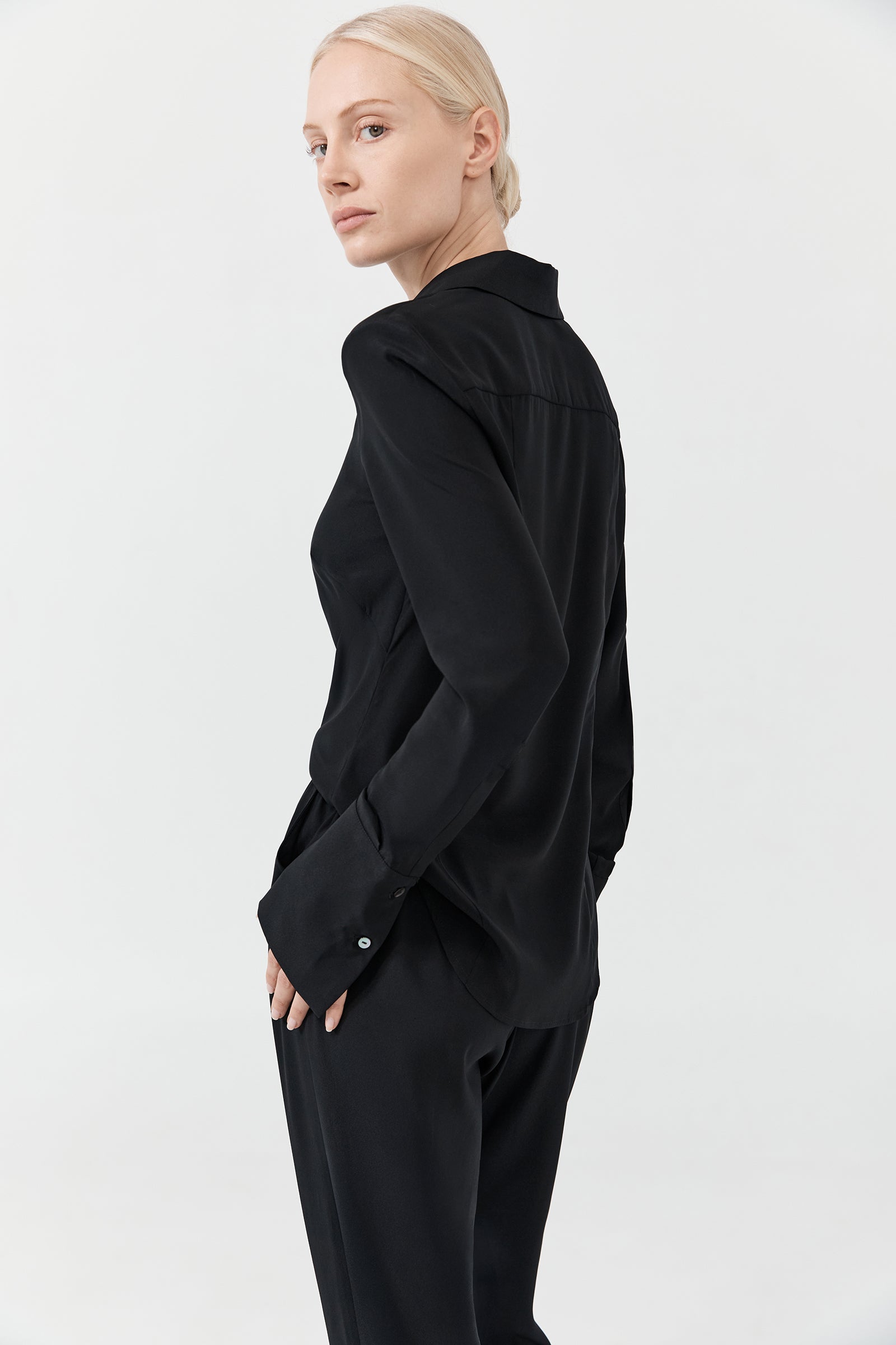 Modern Shirt - Black Silk