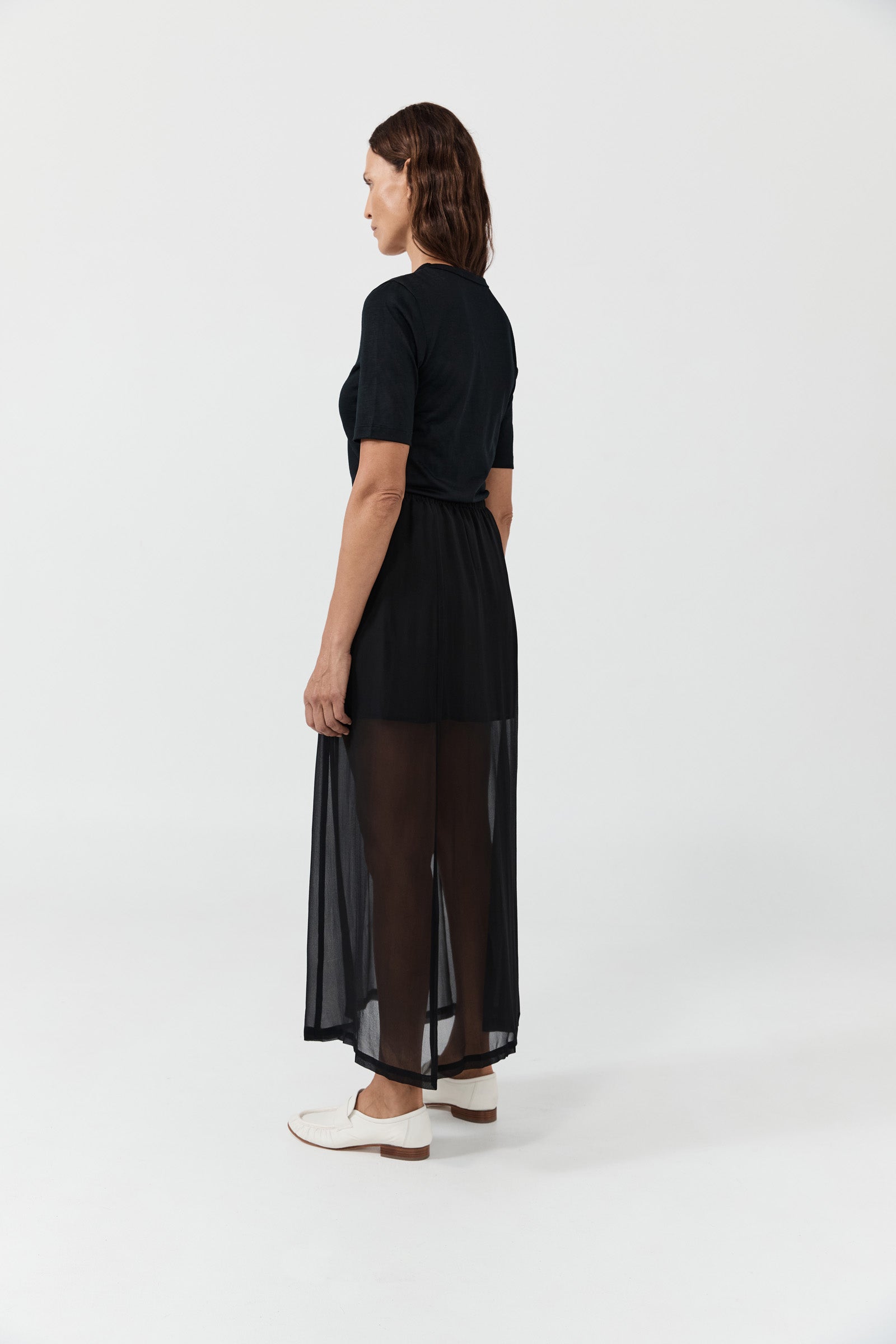 Easy Skirt - Black Georgette