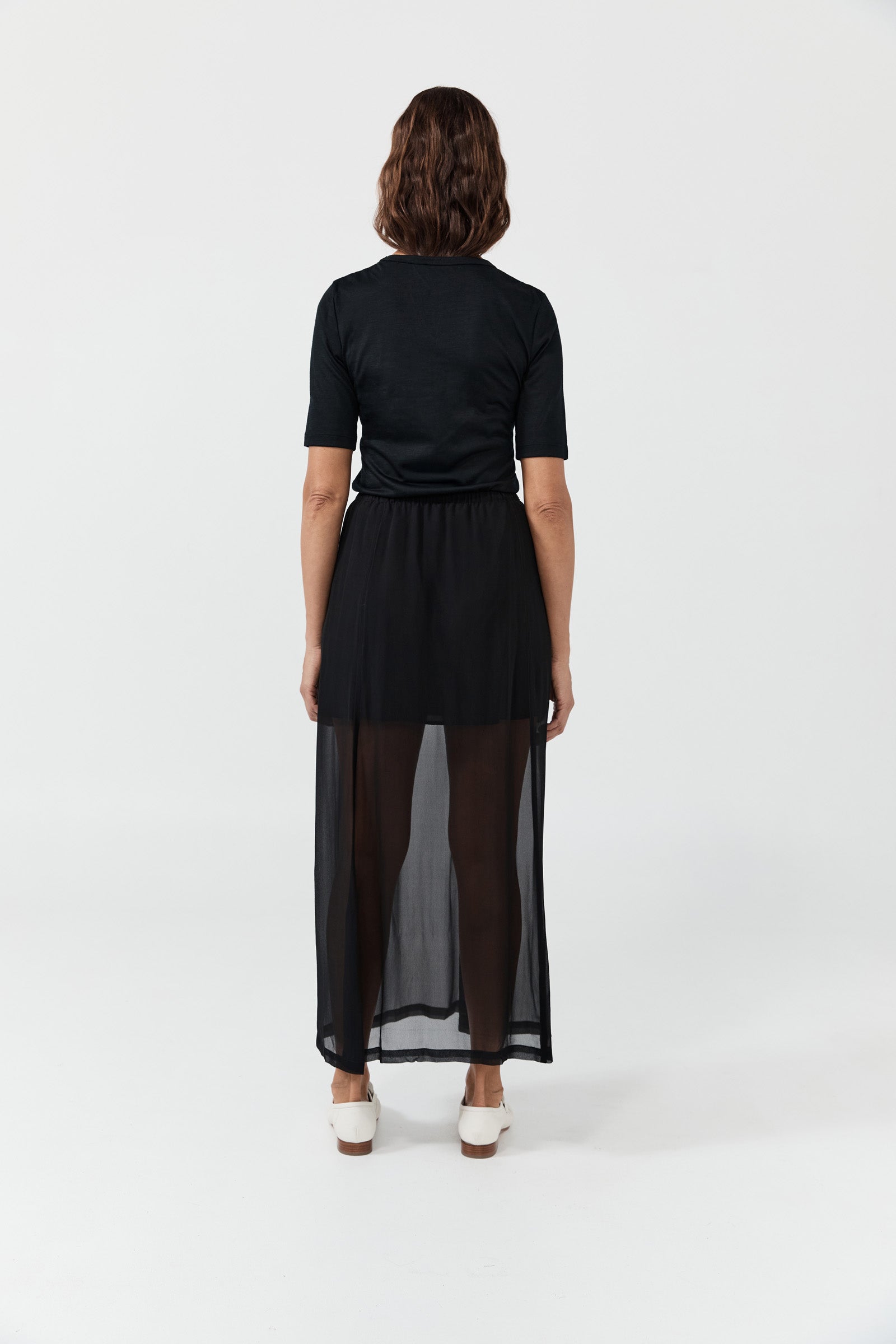 Easy Skirt - Black Georgette