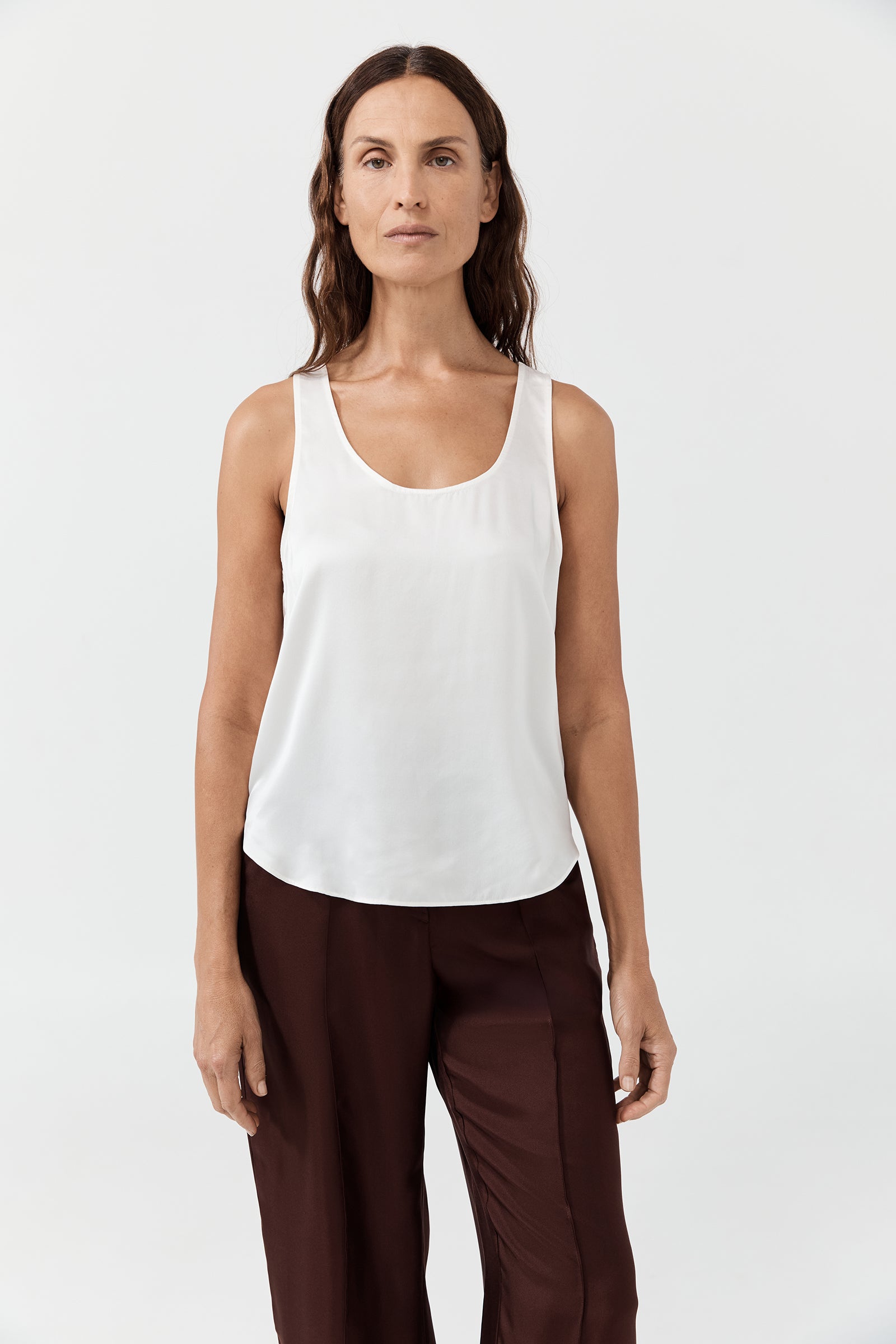Perfect Silk Tank - Whisper White