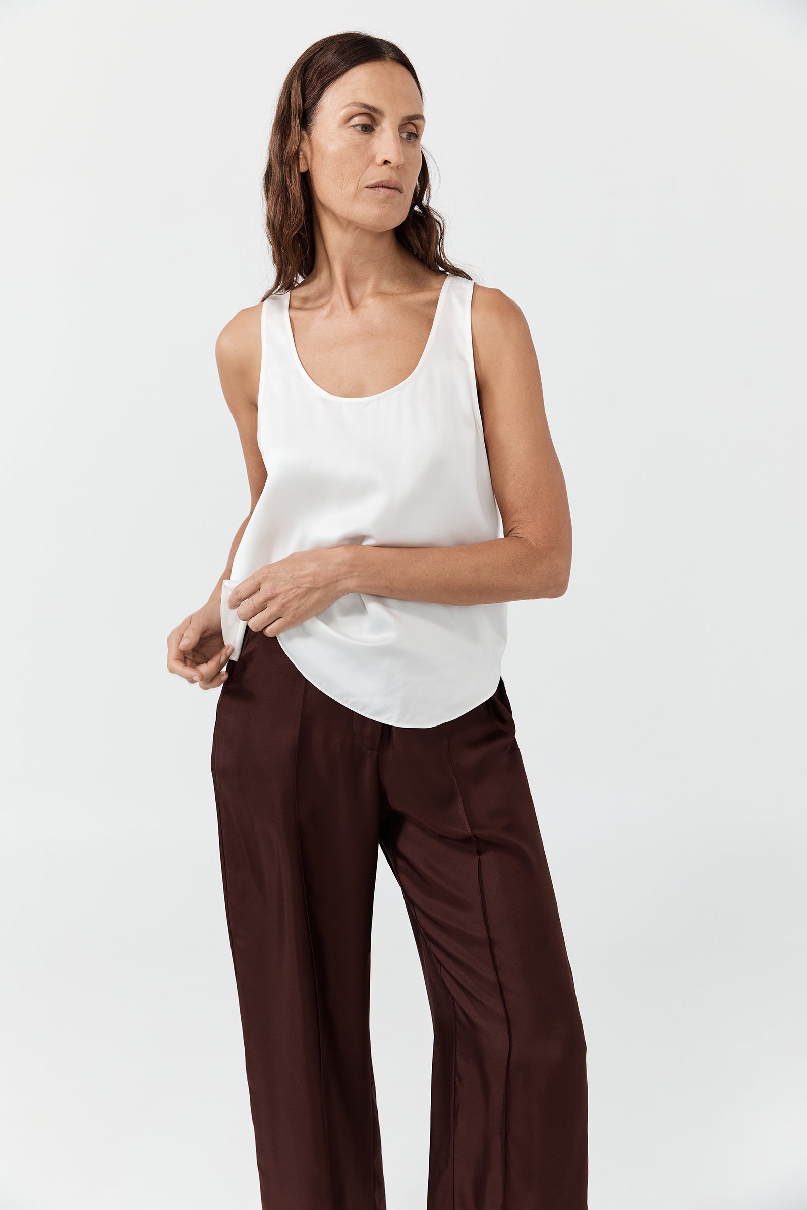 Perfect Silk Tank - Whisper White