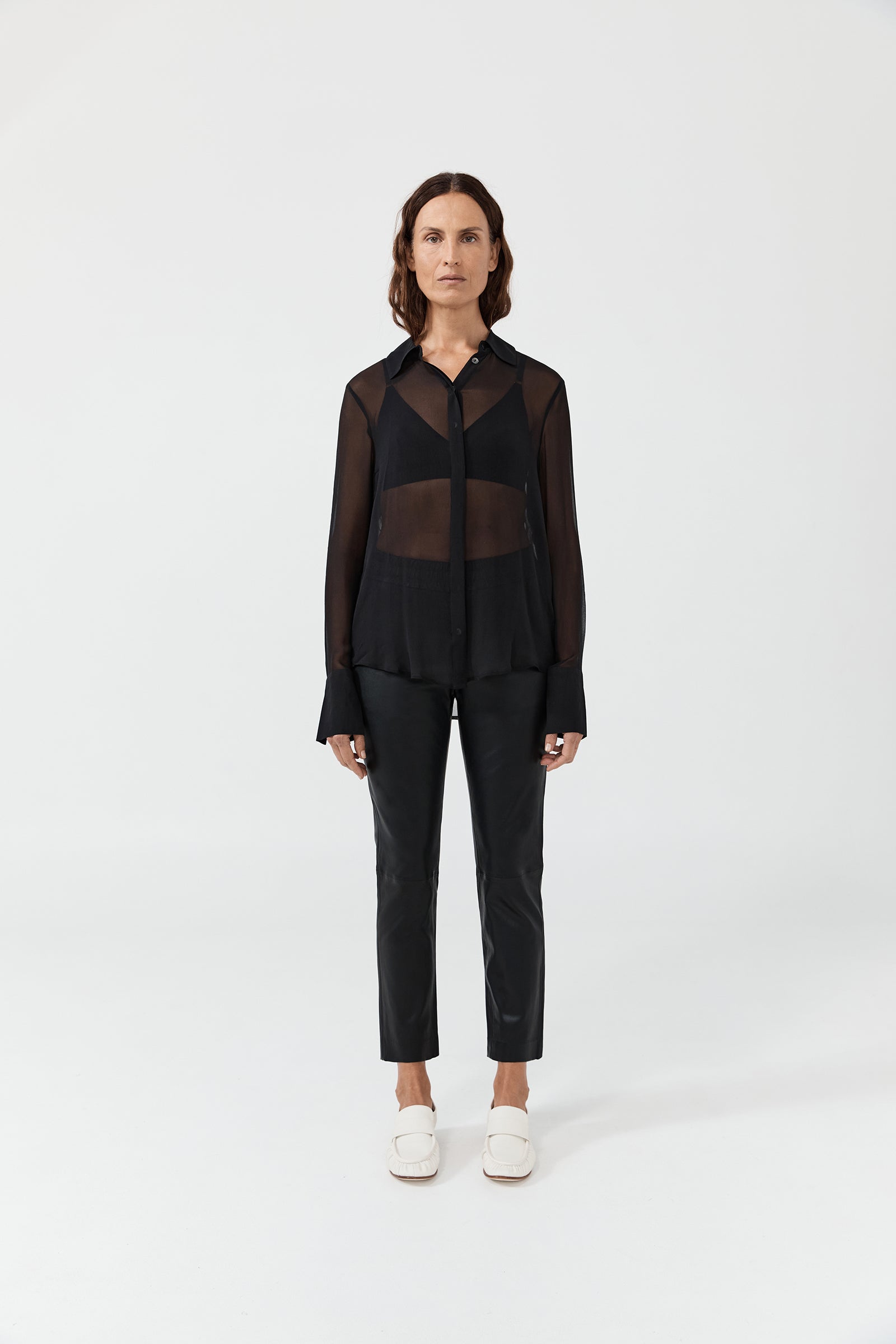 Perfect Shirt 2.0 - Black Georgette