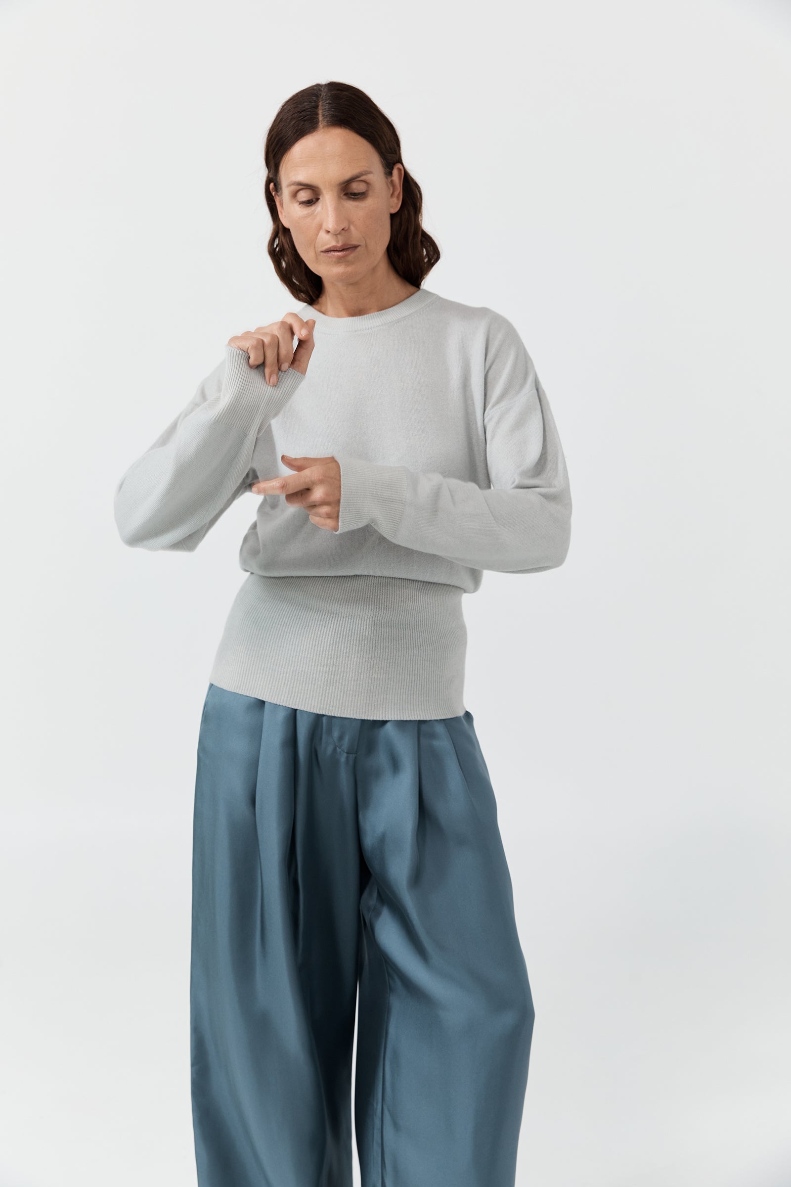 Hero Cashmere Crew Neck - Cloud