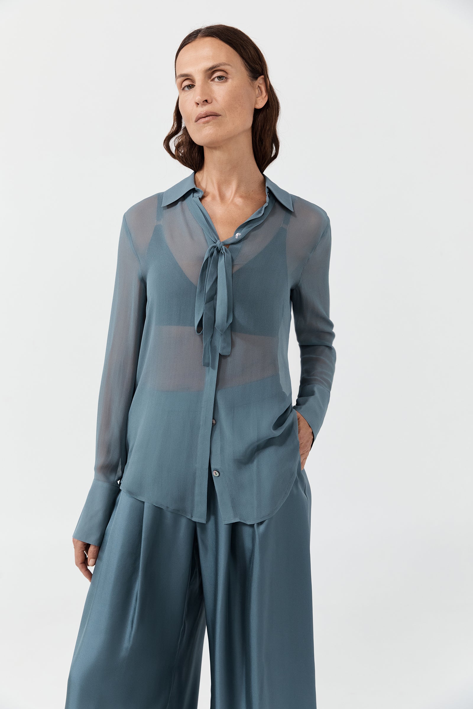 Perfect Shirt 2.0 - Storm Georgette