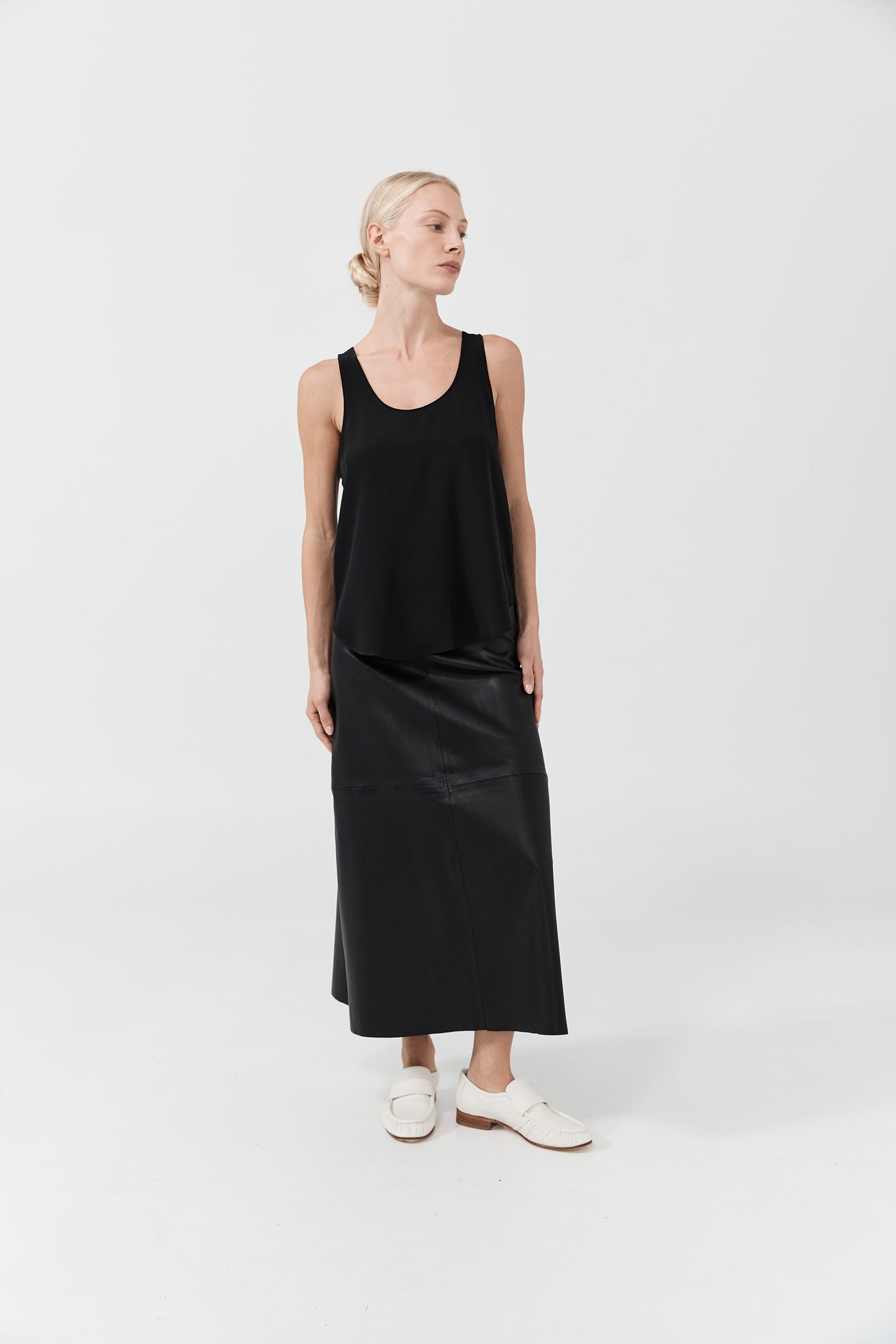 Perfect Silk Tank - Black CDC