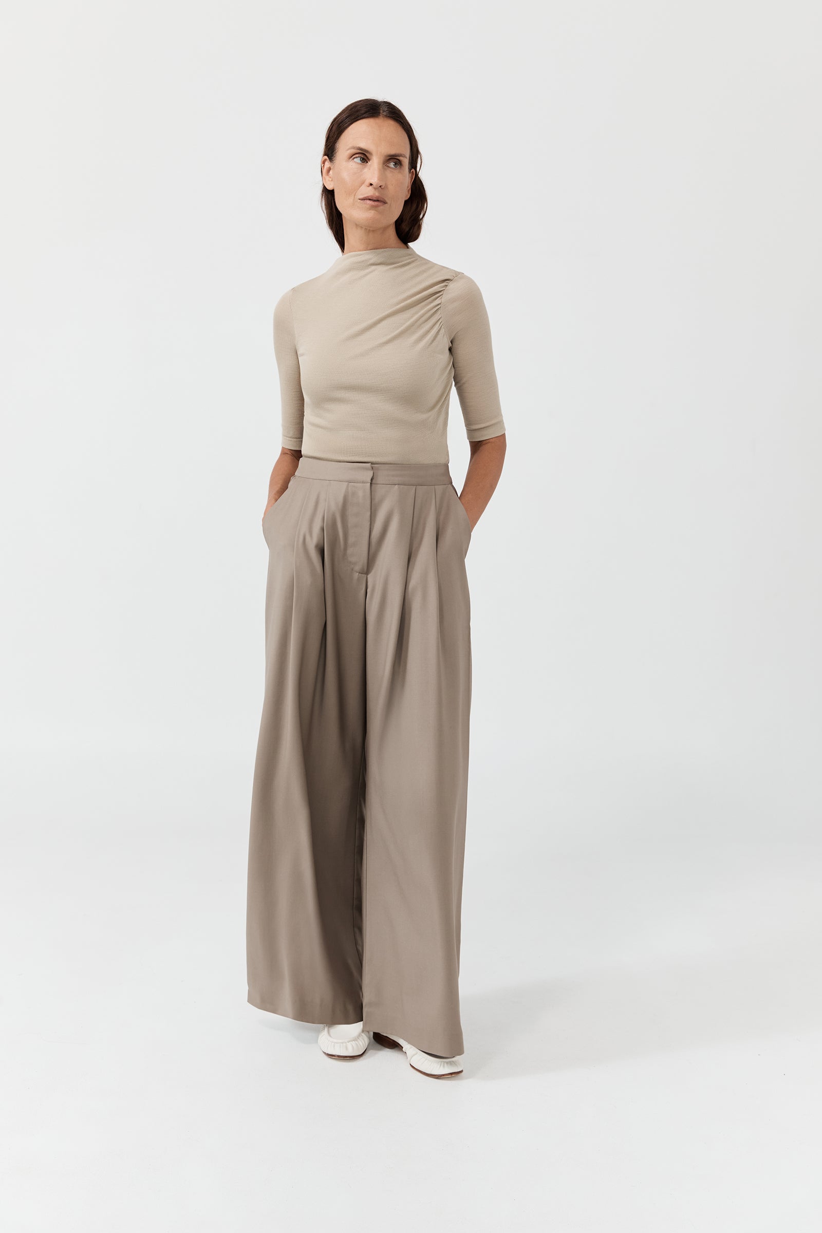 Hero Pant - Taupe Wool