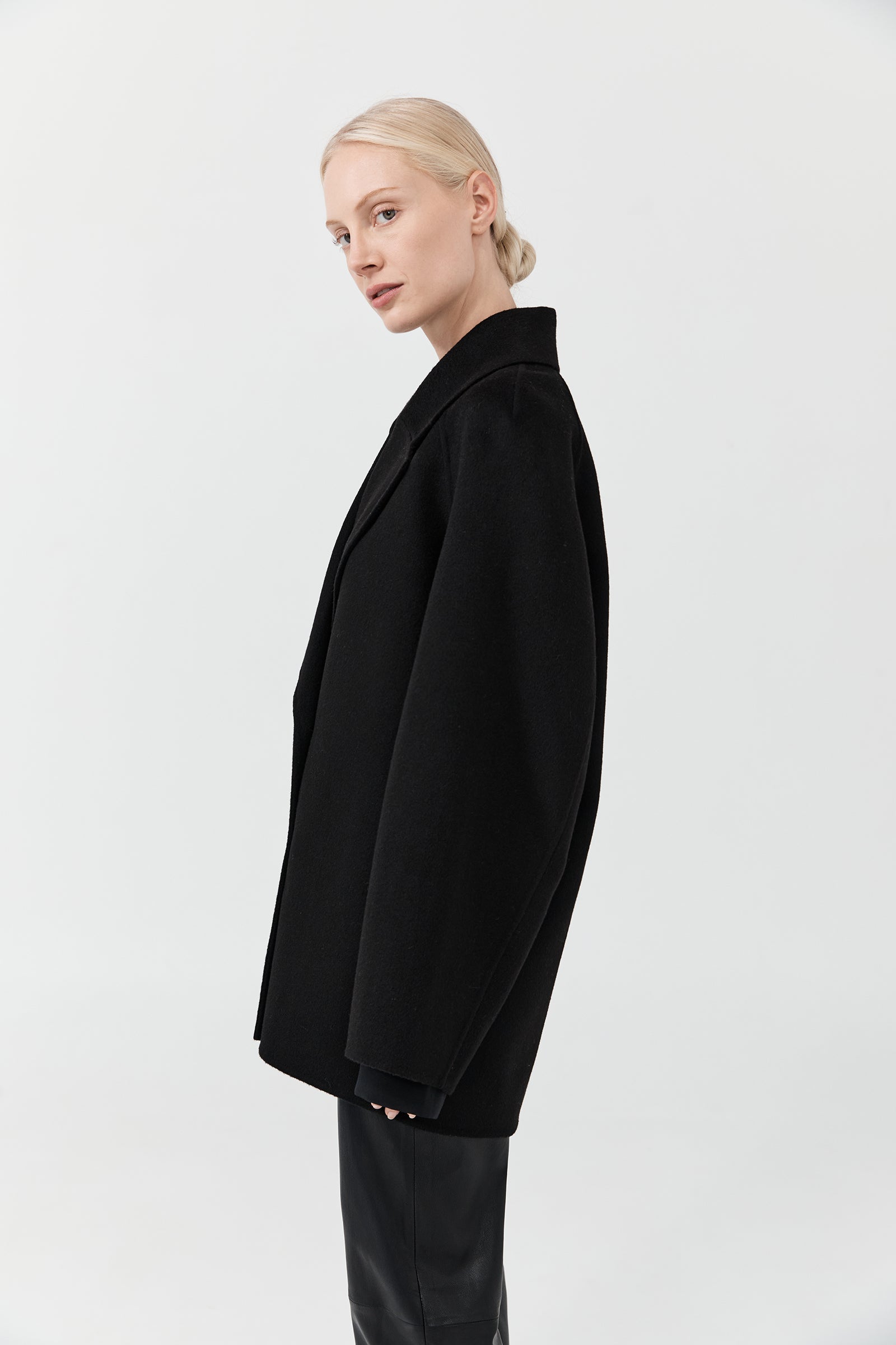 Cashmere Peacoat - Black