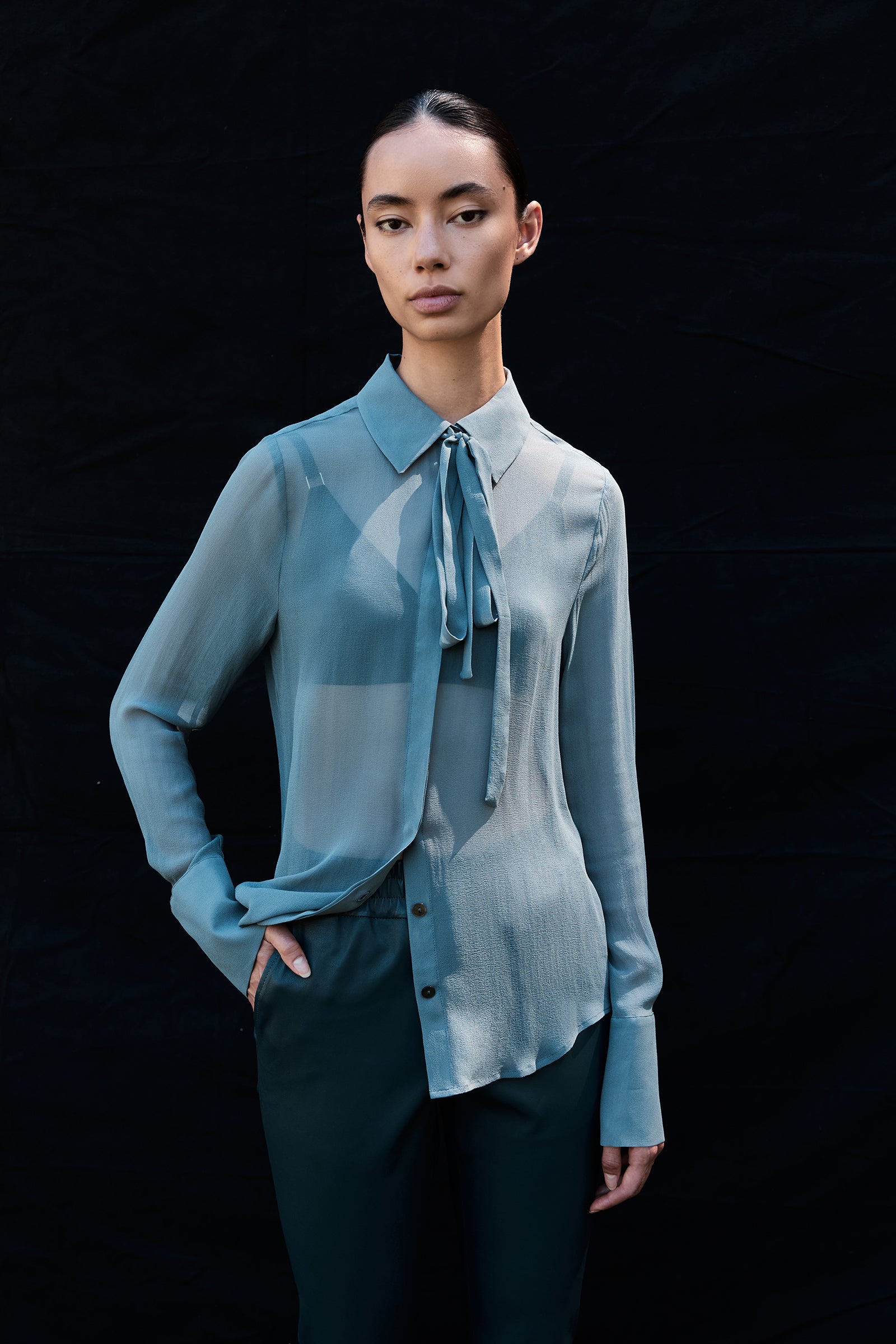 Perfect Shirt 2.0 - Storm Georgette