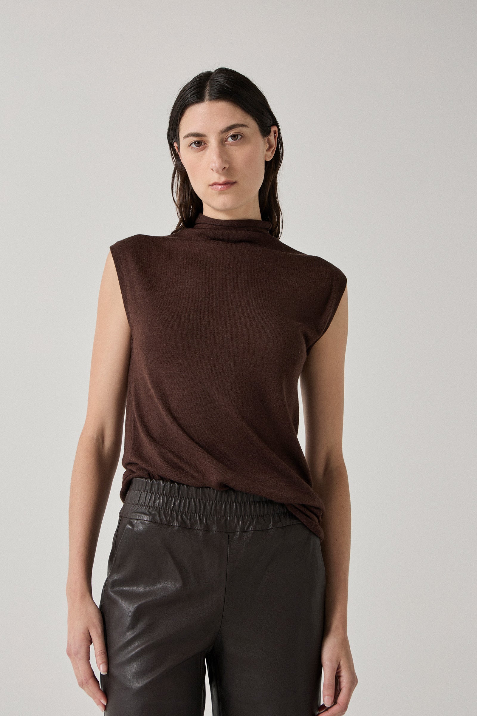 Cashmere Sleeveless Top - Java