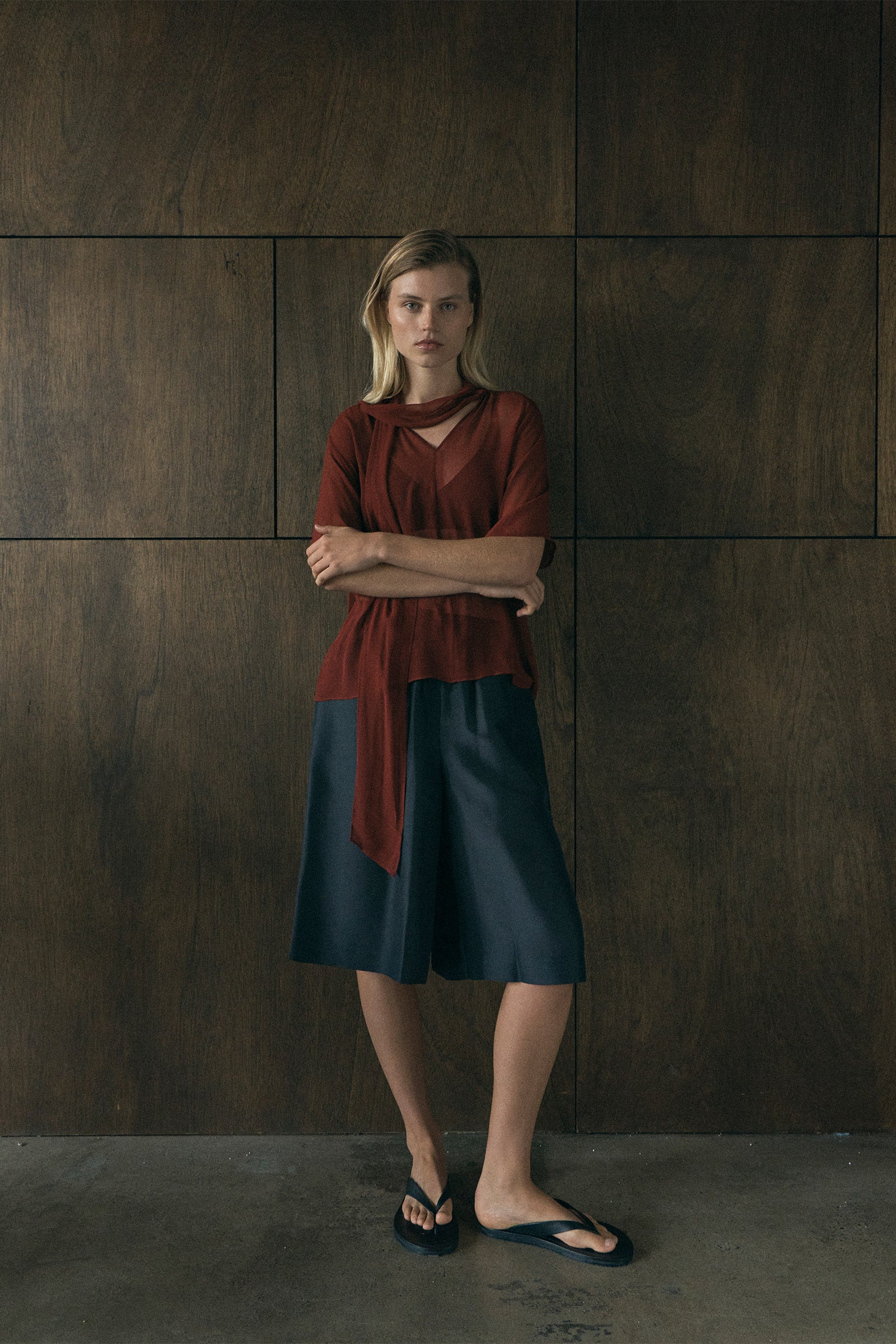 Culotte - Black Smooth Silk