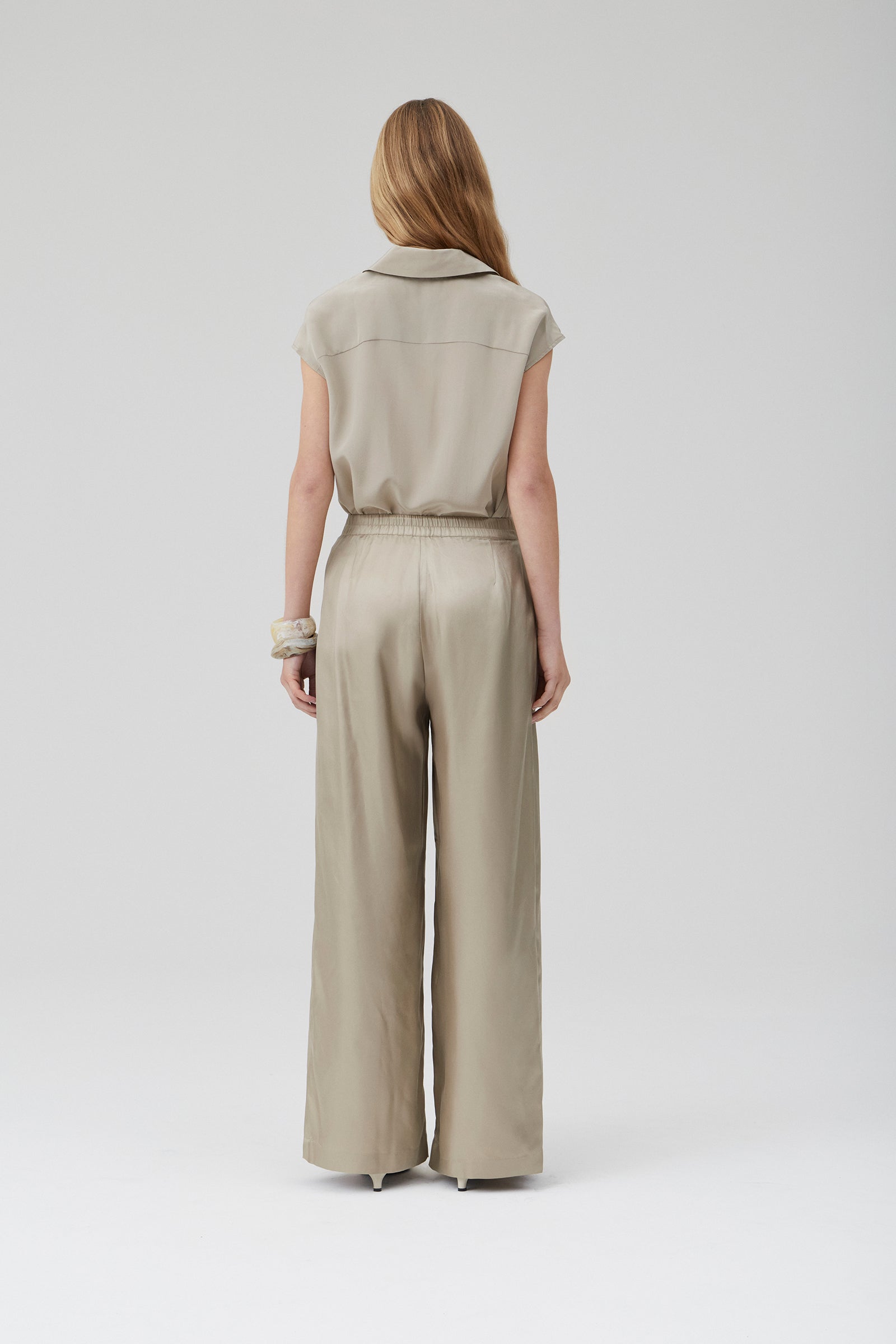 Hero Pant - Putty Silk Twill