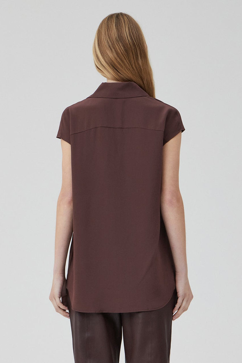 Easy Shirt - Black Fig Silk