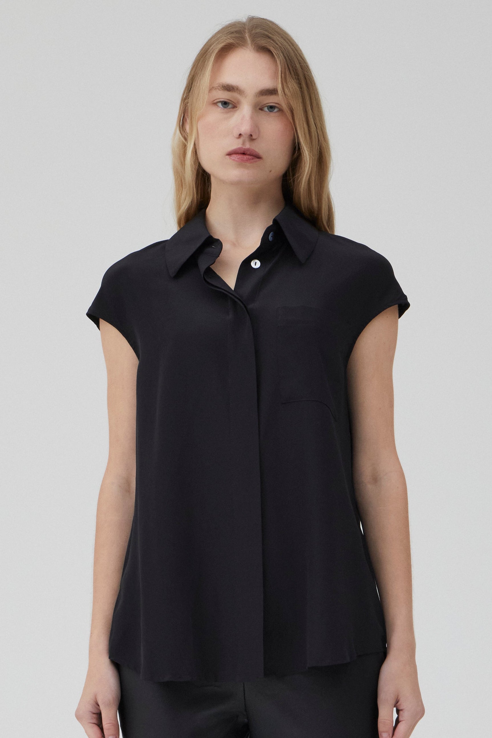 Easy Shirt - Black Silk