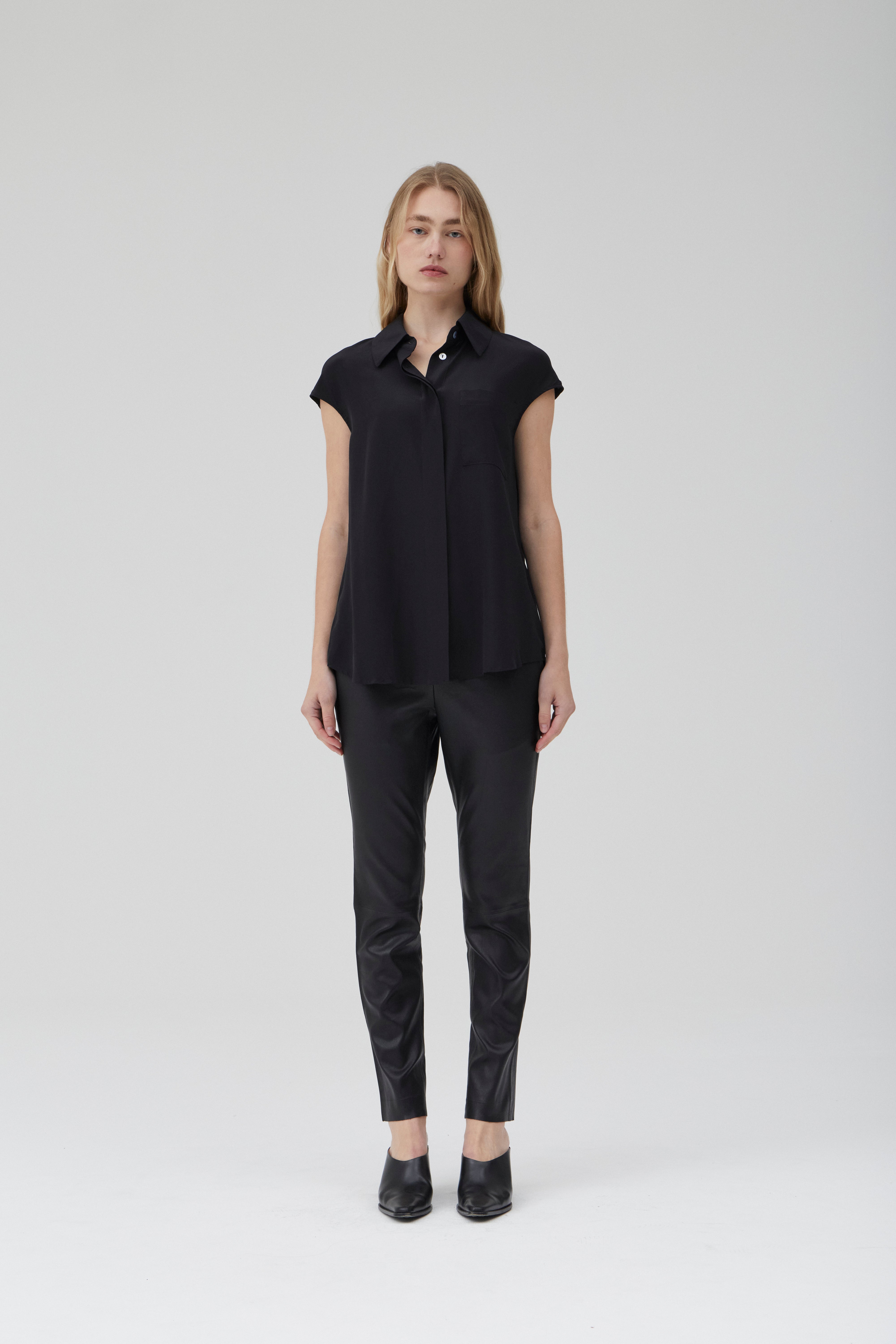 Easy Shirt - Black Silk
