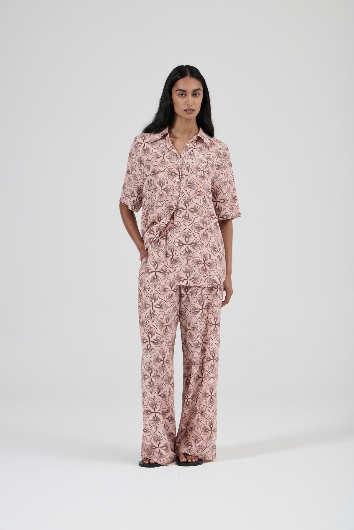 Resort Silk Pant - Astoria Pink