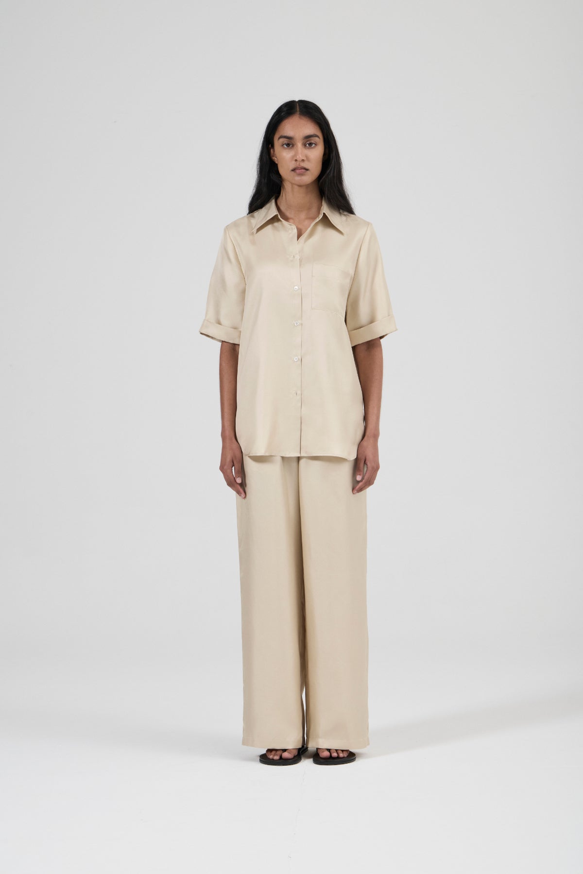 Safari Silk Shirt 2.0 - Creme Brulee Twill