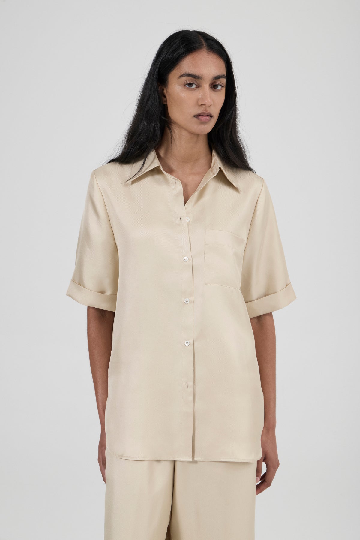 Safari Silk Shirt 2.0 - Creme Brulee Twill