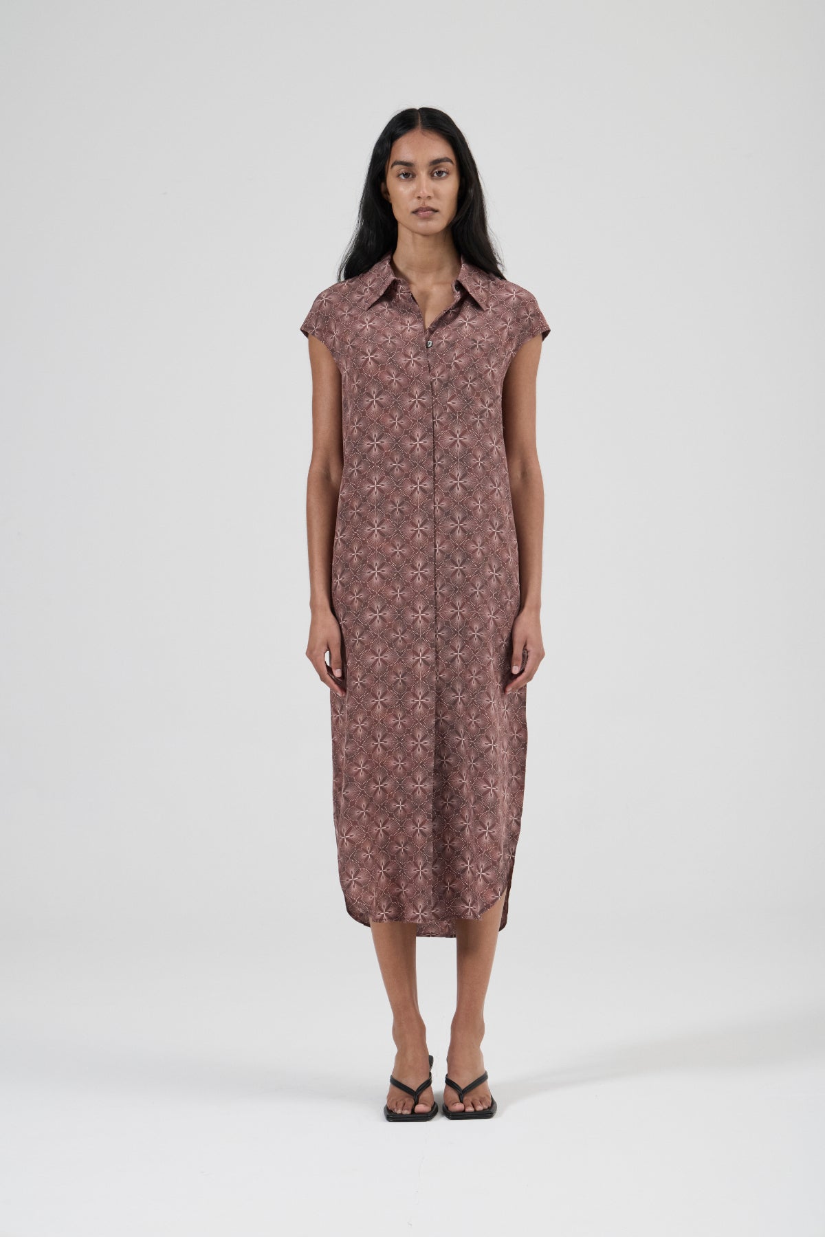 Pool Dress - Astoria Fig Silk