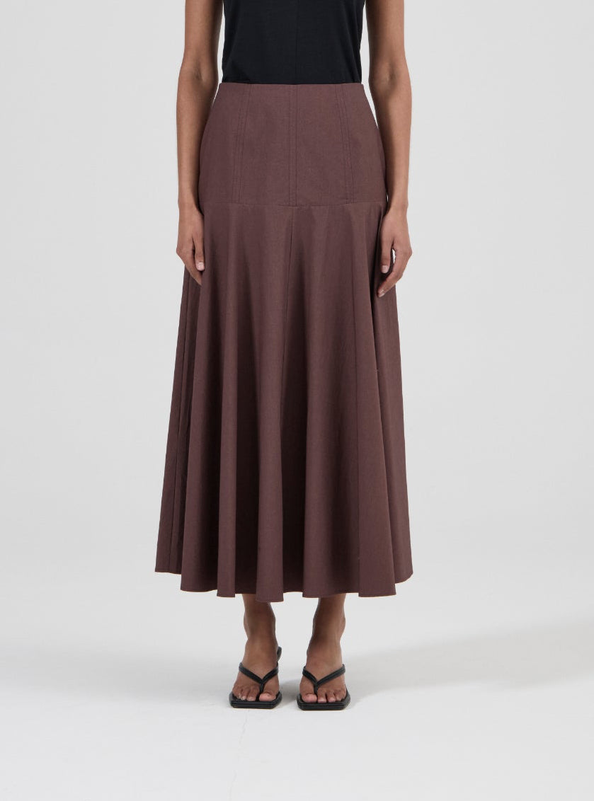 Circle Skirt - Black Fig Cotton