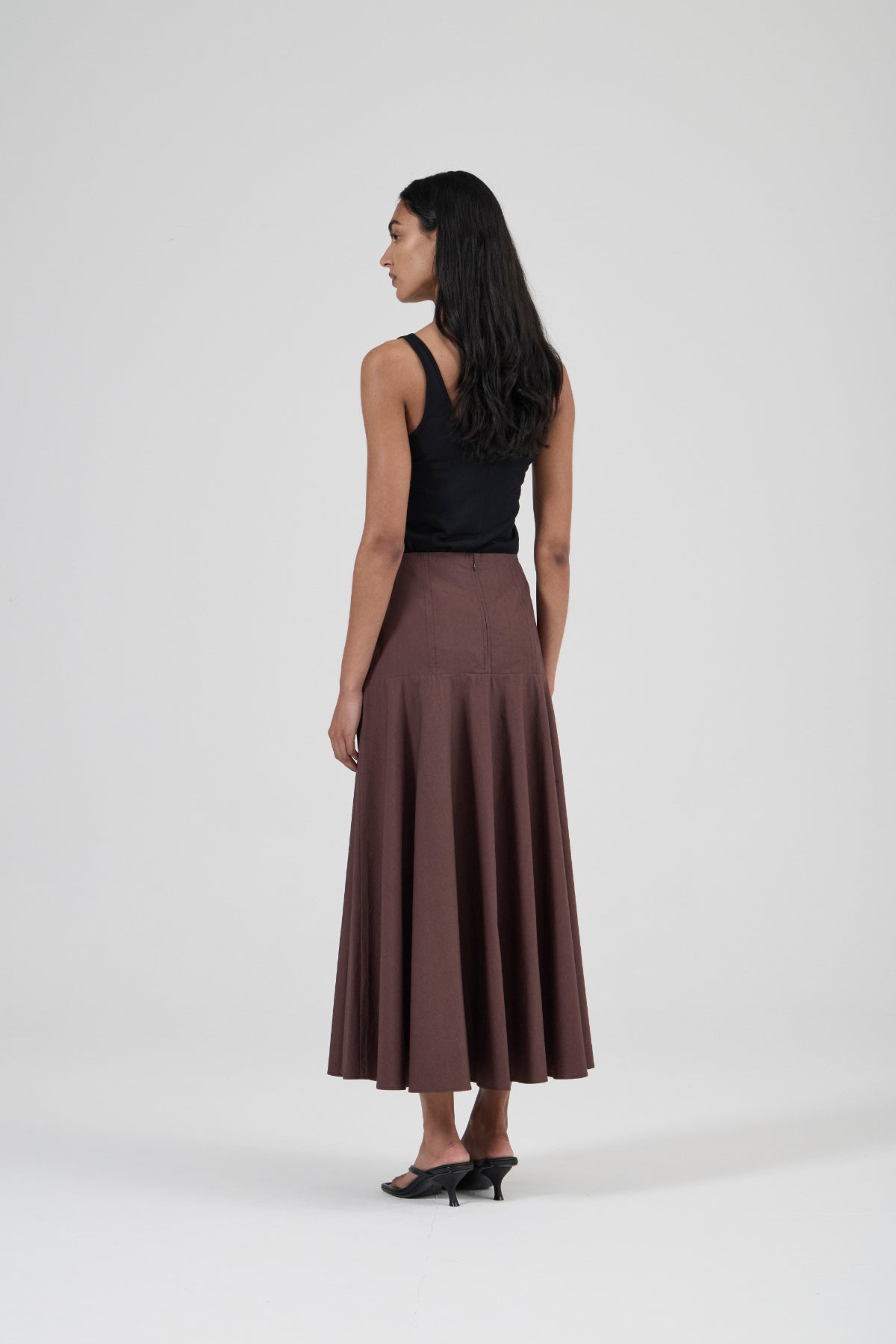 Circle Skirt - Black Fig Cotton