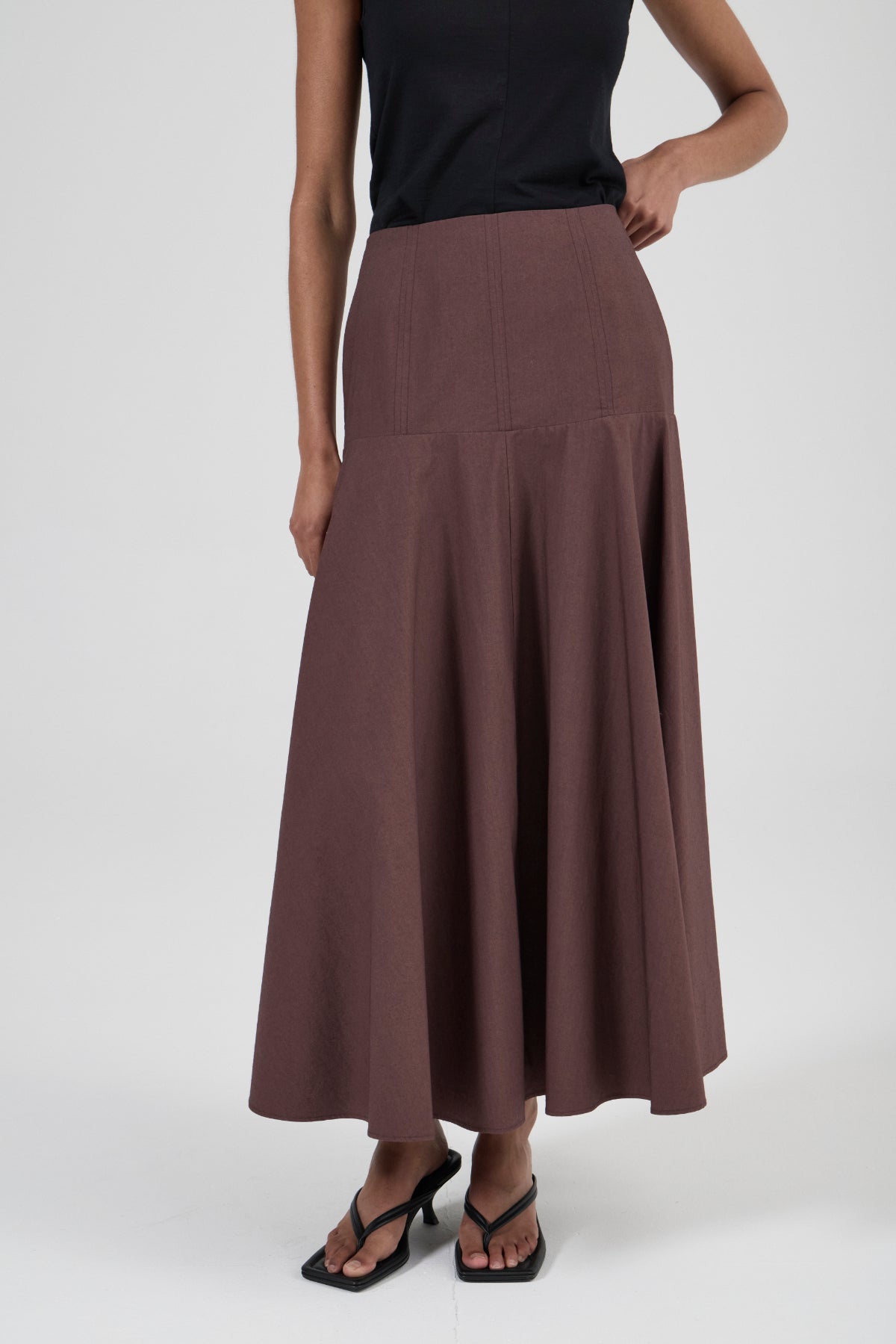 Circle Skirt - Black Fig Cotton