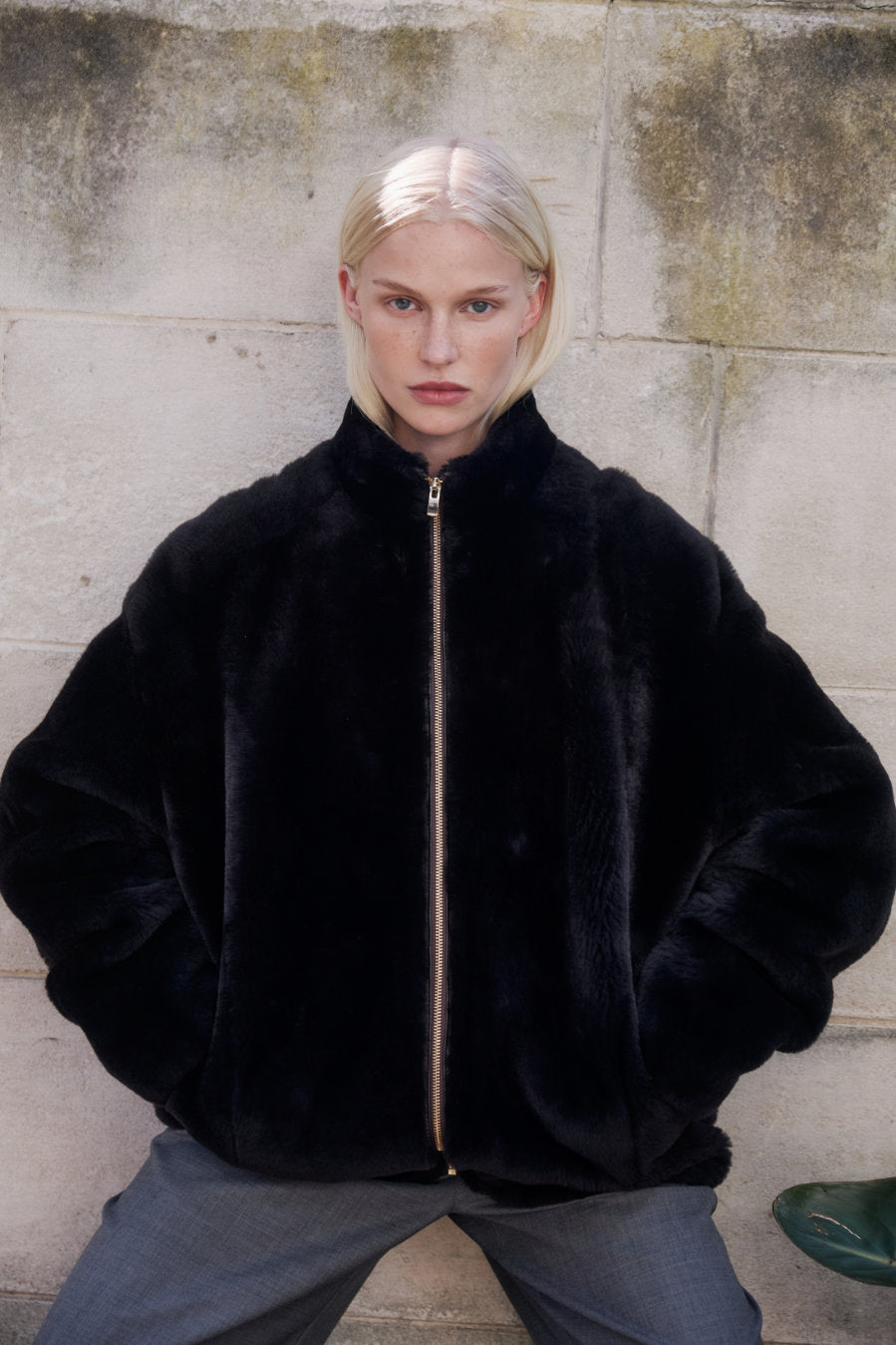 Shearling Bomber - Chocolate