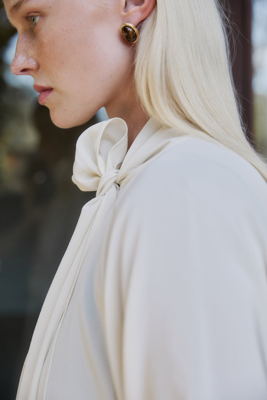 Silk Scarf T - Pistachio Shell