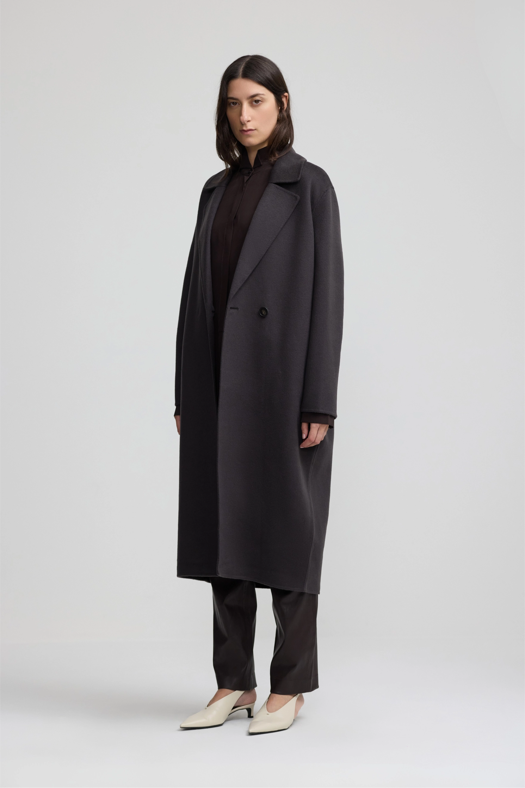 Cashmere Icon Coat - Dark Chocolate
