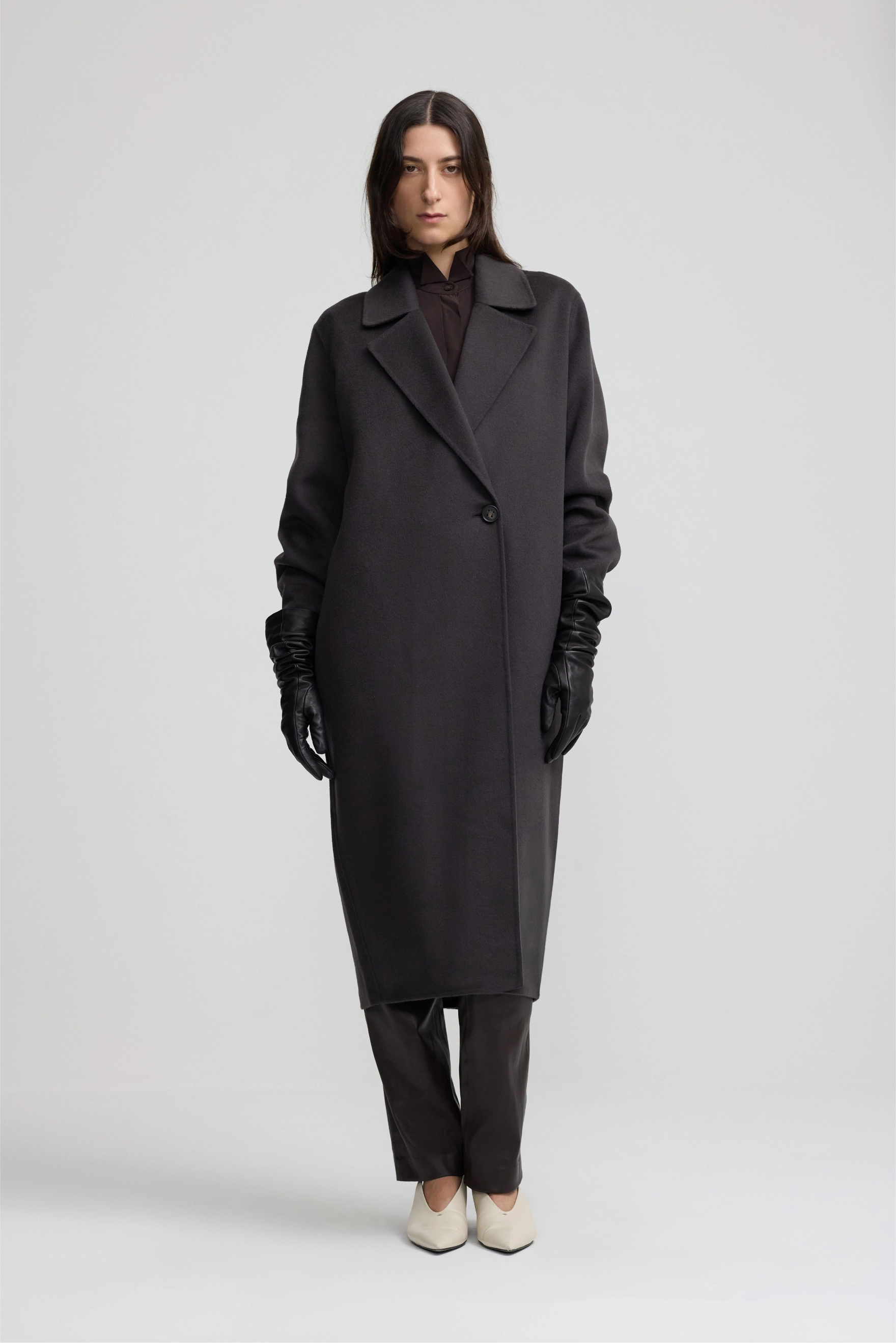 Cashmere Icon Coat - Dark Chocolate