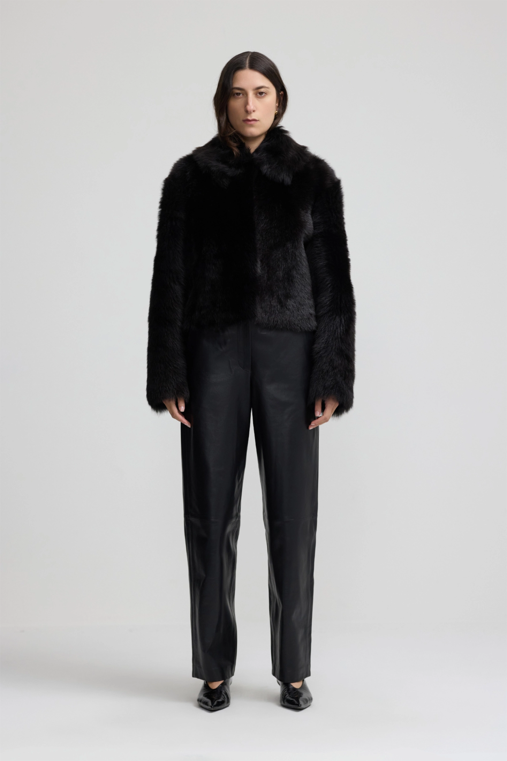 Toscana Cropped Coat - Chocolate