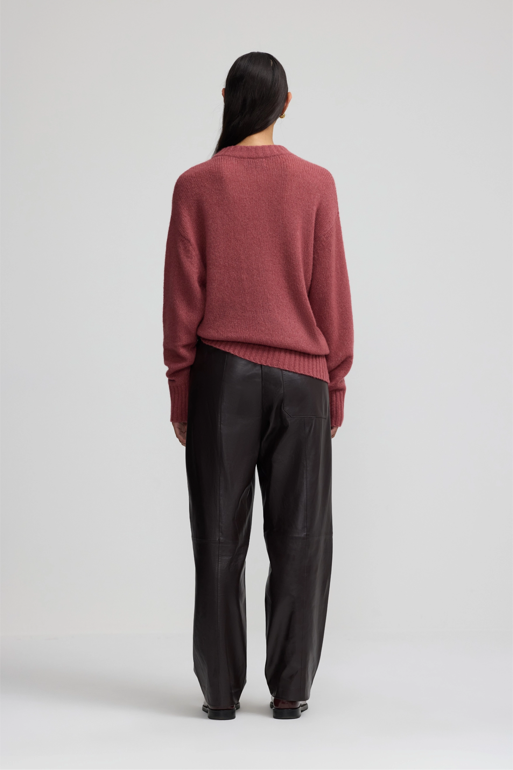 Leather Forever Pant - Plum