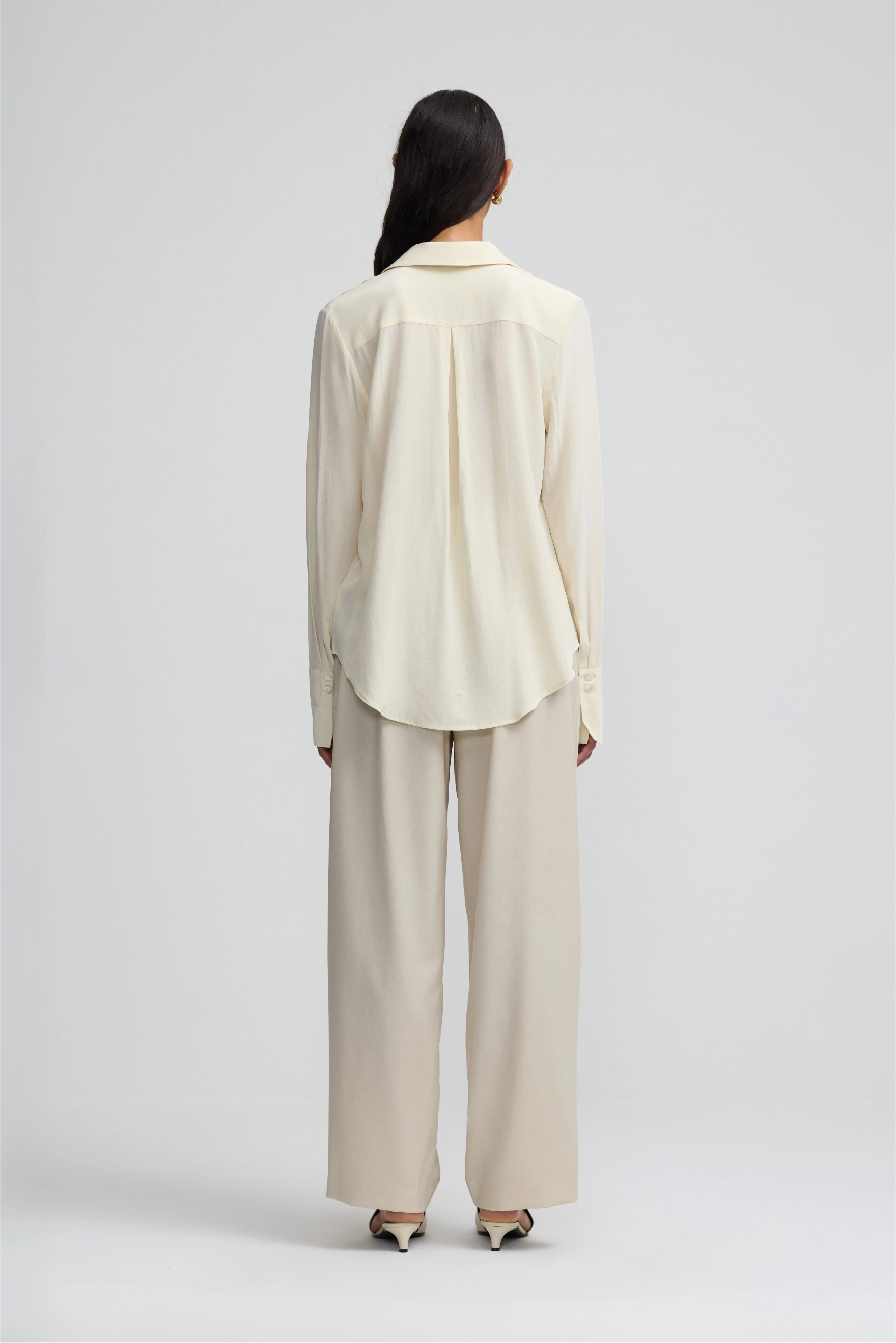 Perfect Shirt 2.0 - Pistachio Shell Silk
