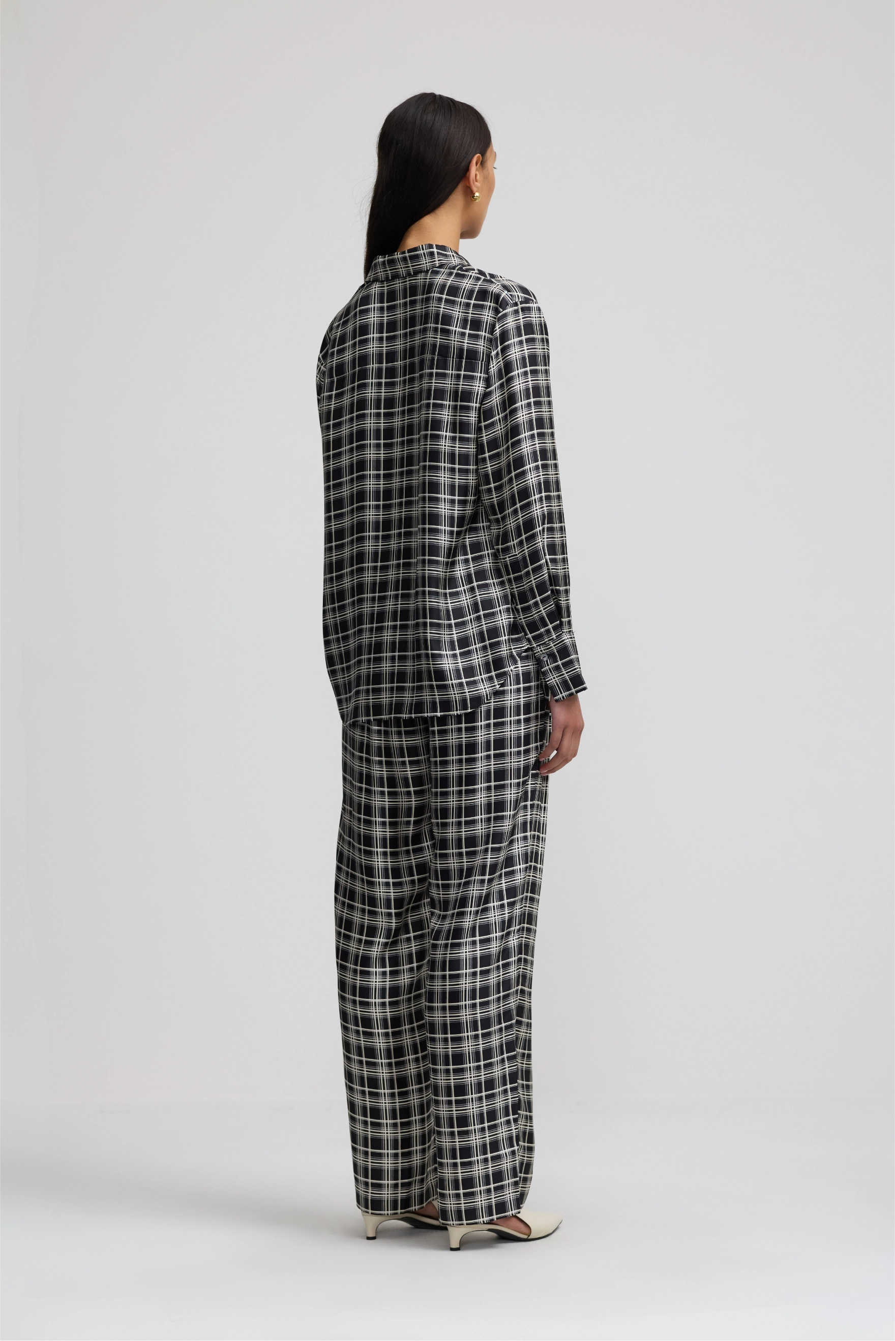 Hero Pant 2.0 - Little Checkmate Silk Twill