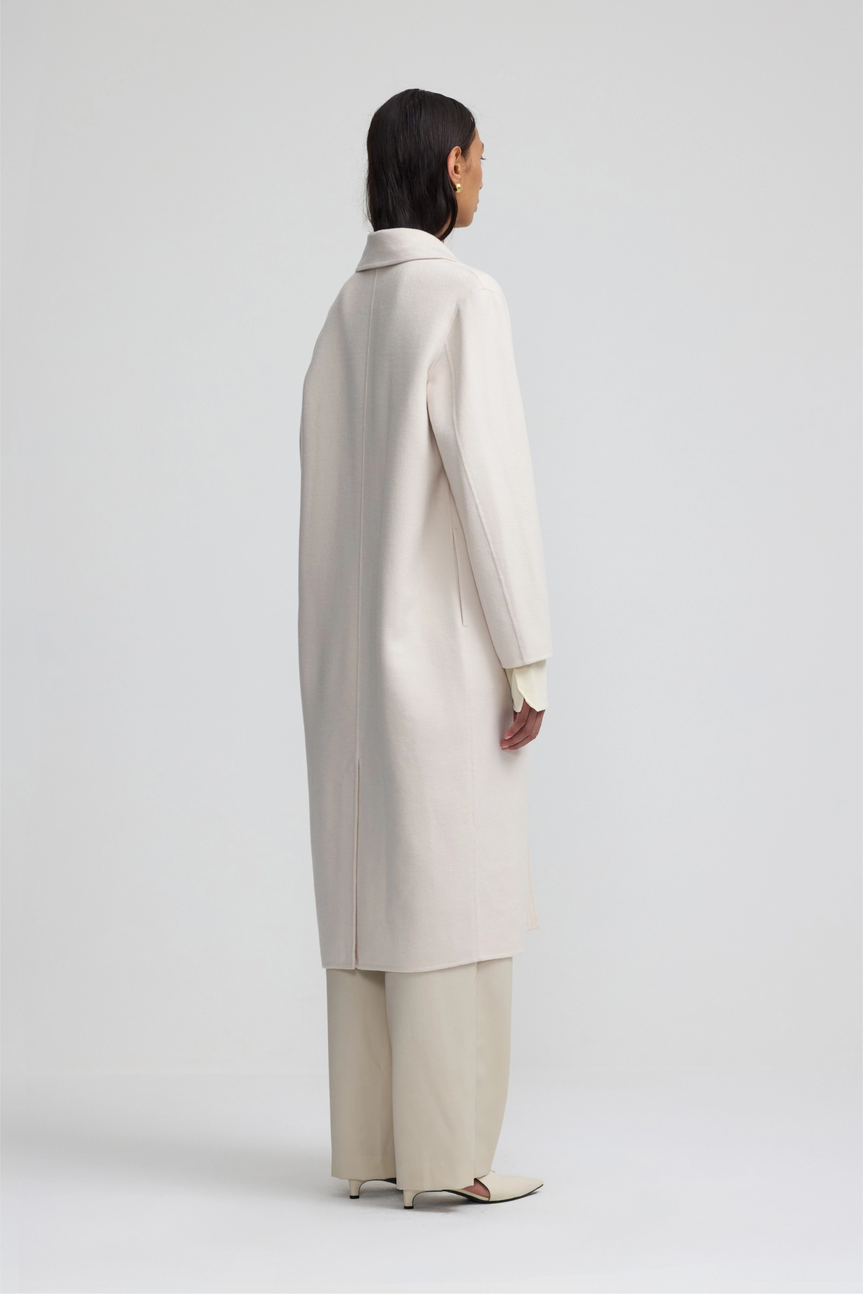 Cashmere Icon Coat - Salt