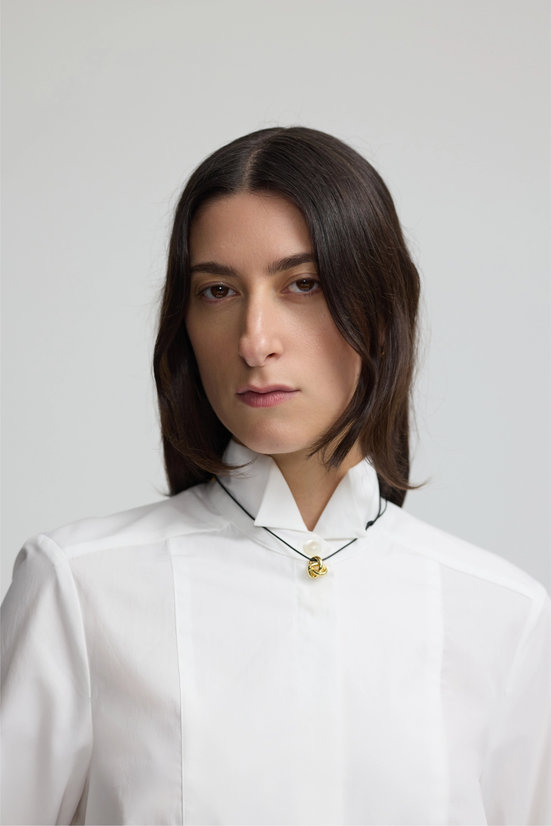 Tuxedo Shirt - White Cotton
