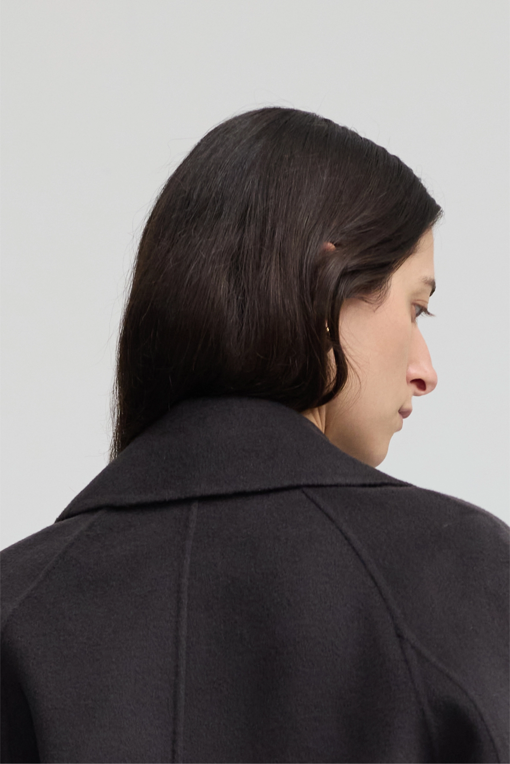 Cashmere Peacoat - Dark Chocolate