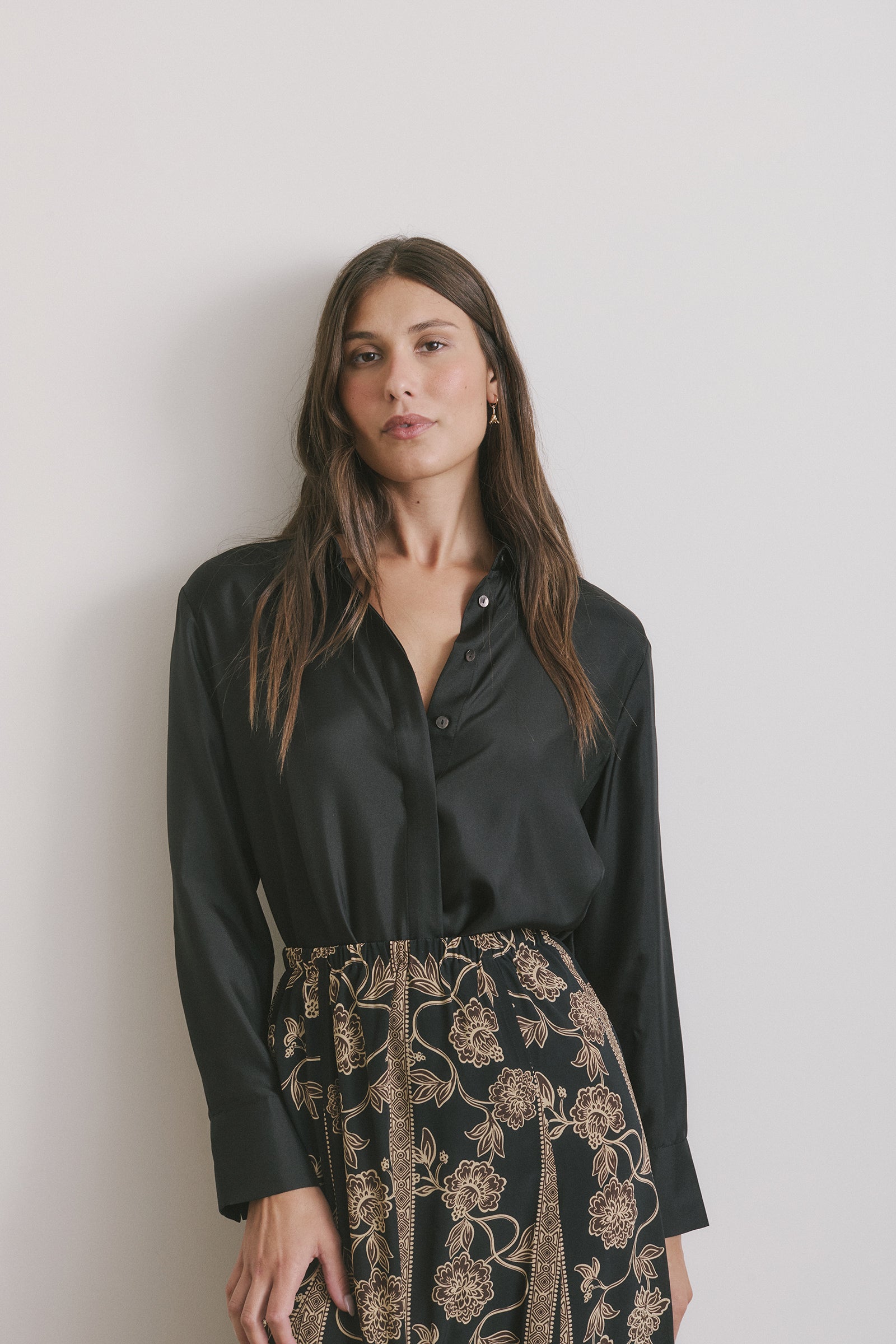 Hero Shirt - Black Silk