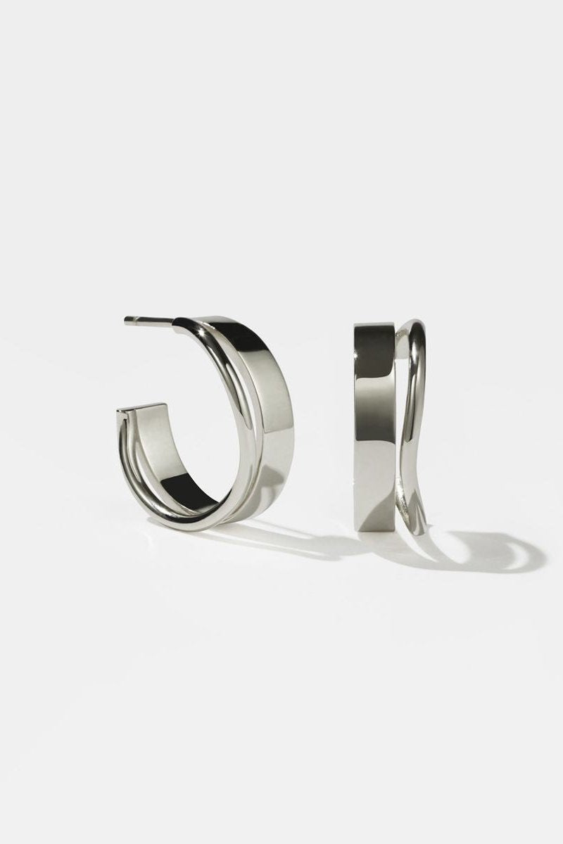 Meadowlark Medium Bliss Hoops - Silver