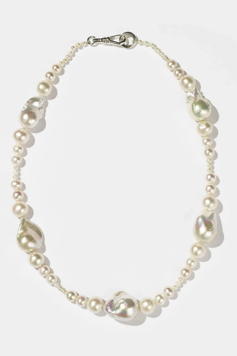 Bon Bon Pearl Necklace - Sterling Silver by Meadowlark