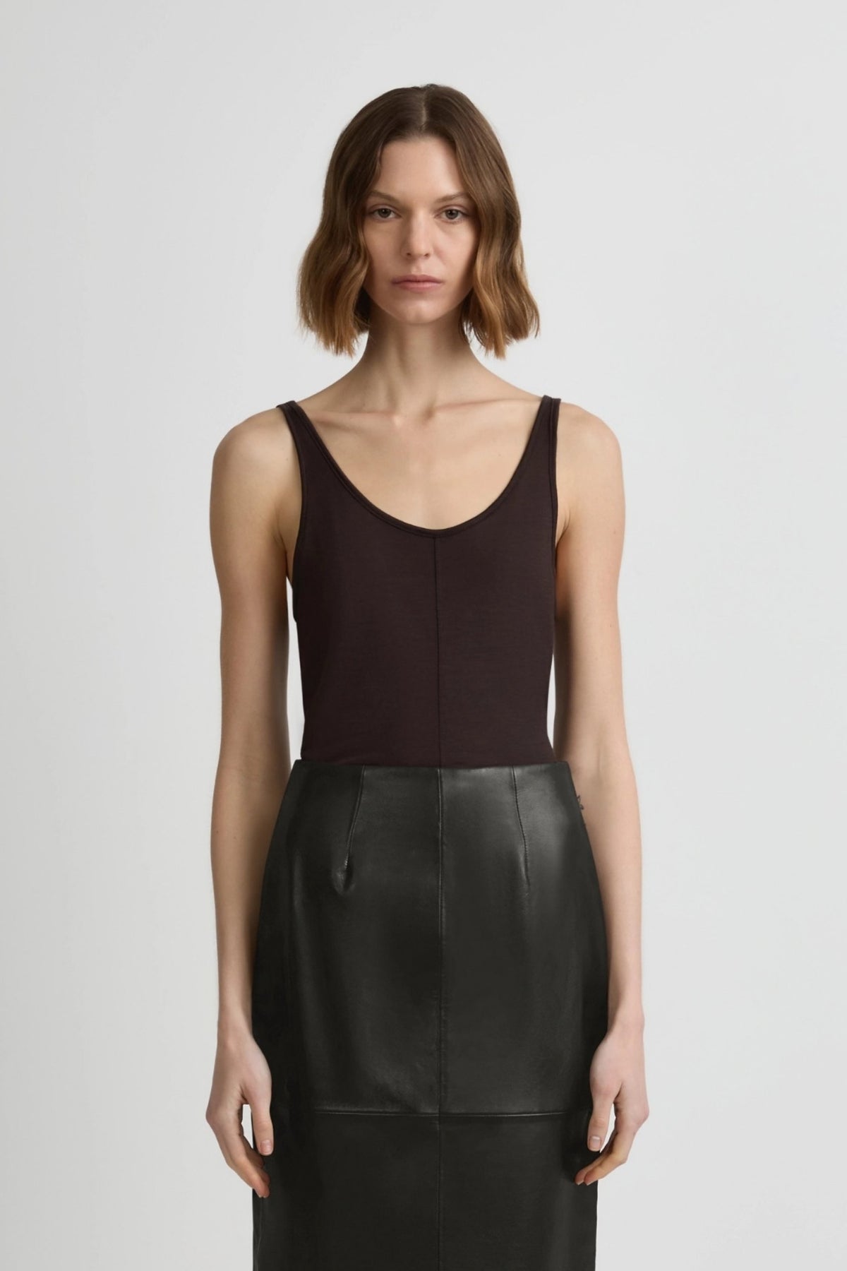 Merino Camisole - Espresso
