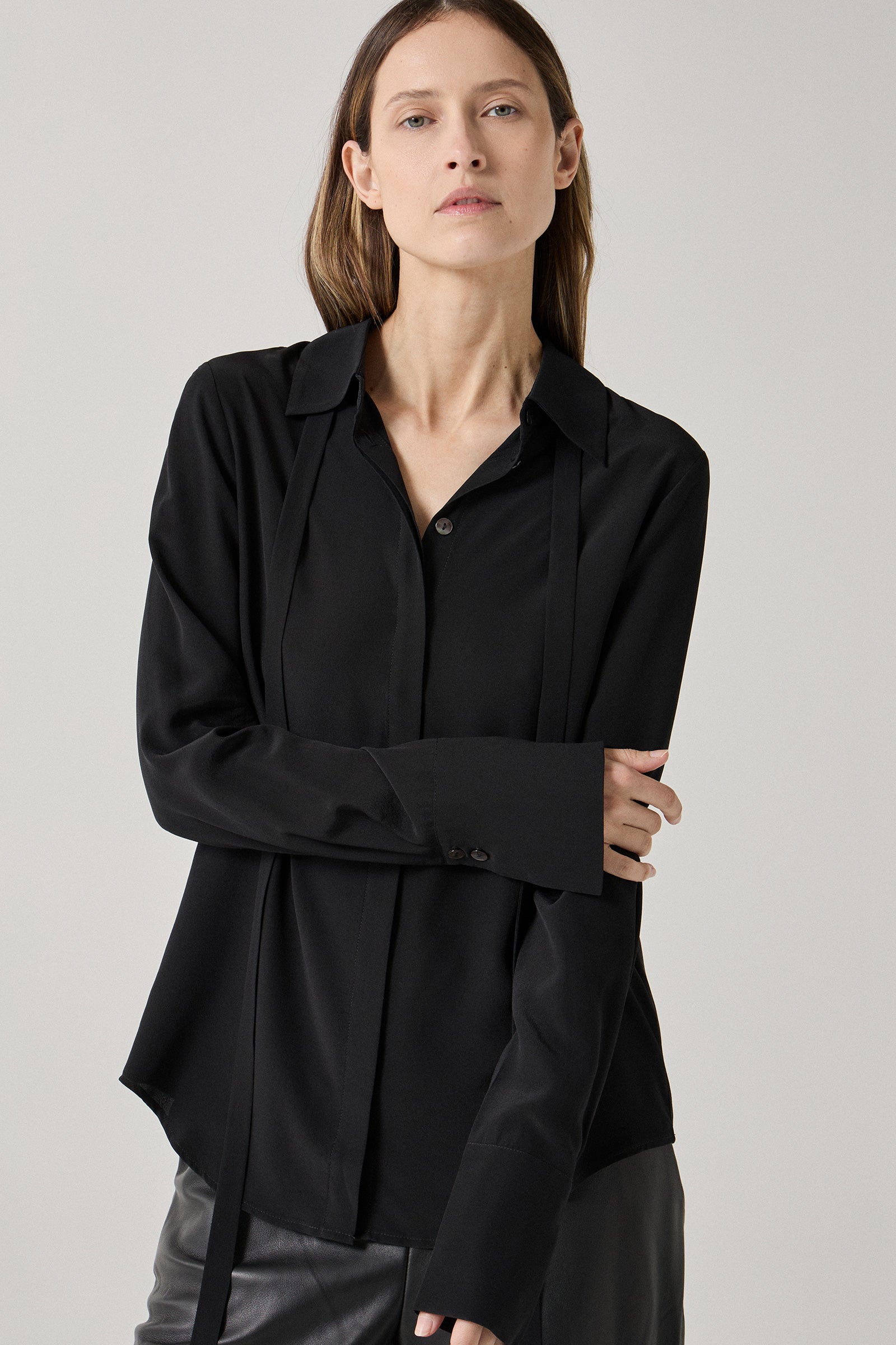 Perfect Shirt 2.0 - Black Silk