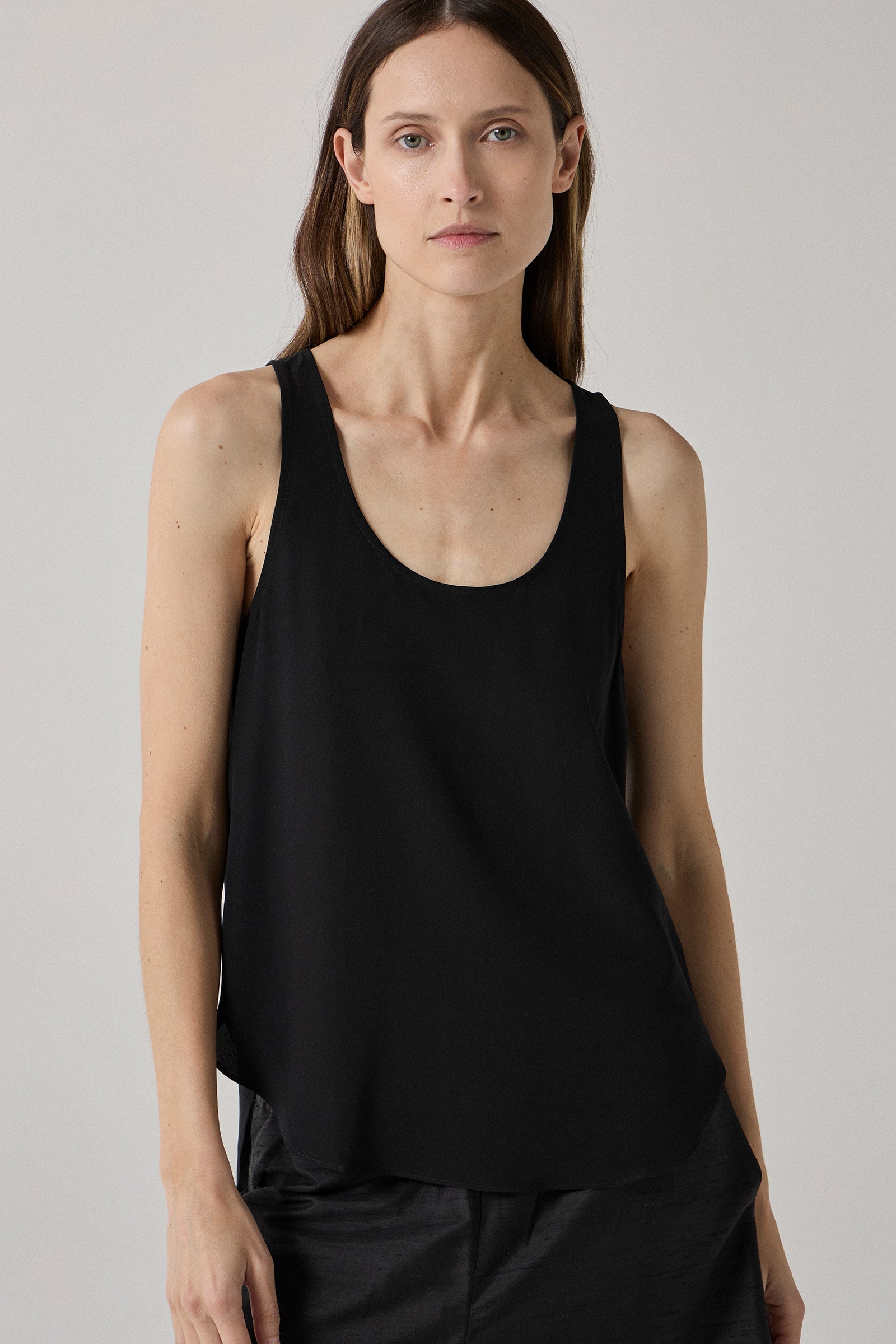 Perfect Silk Tank - Black CDC