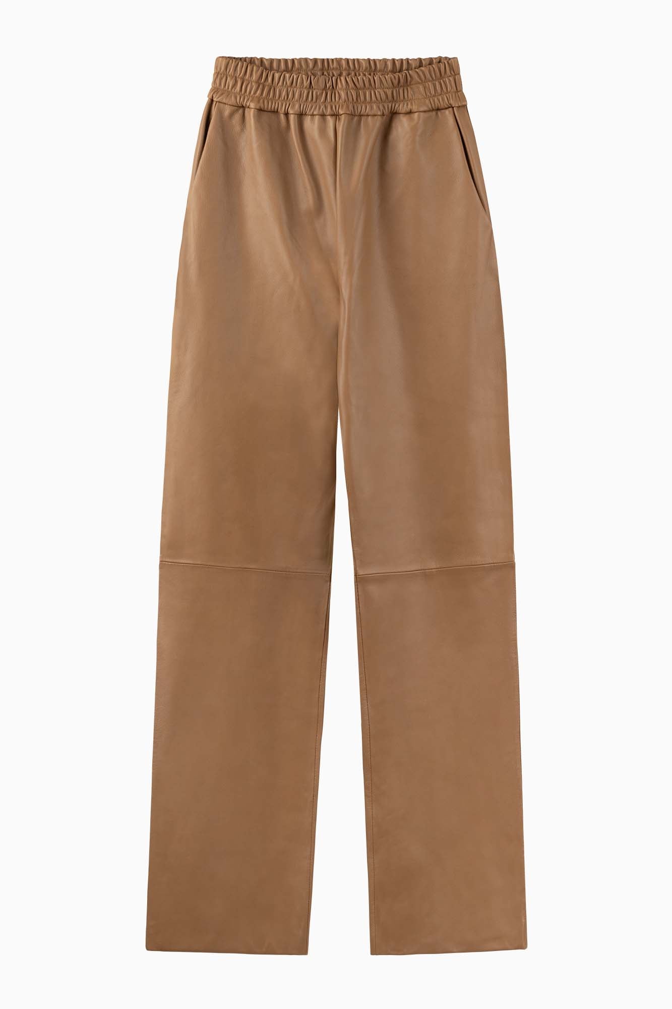 Relaxed Leather Pant - Caramel