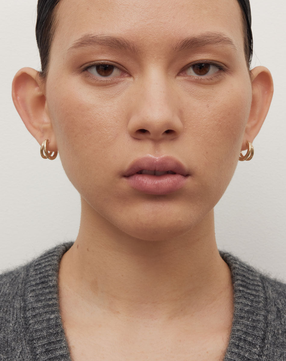 Meadowlark Medium Coco Hoops - Silver